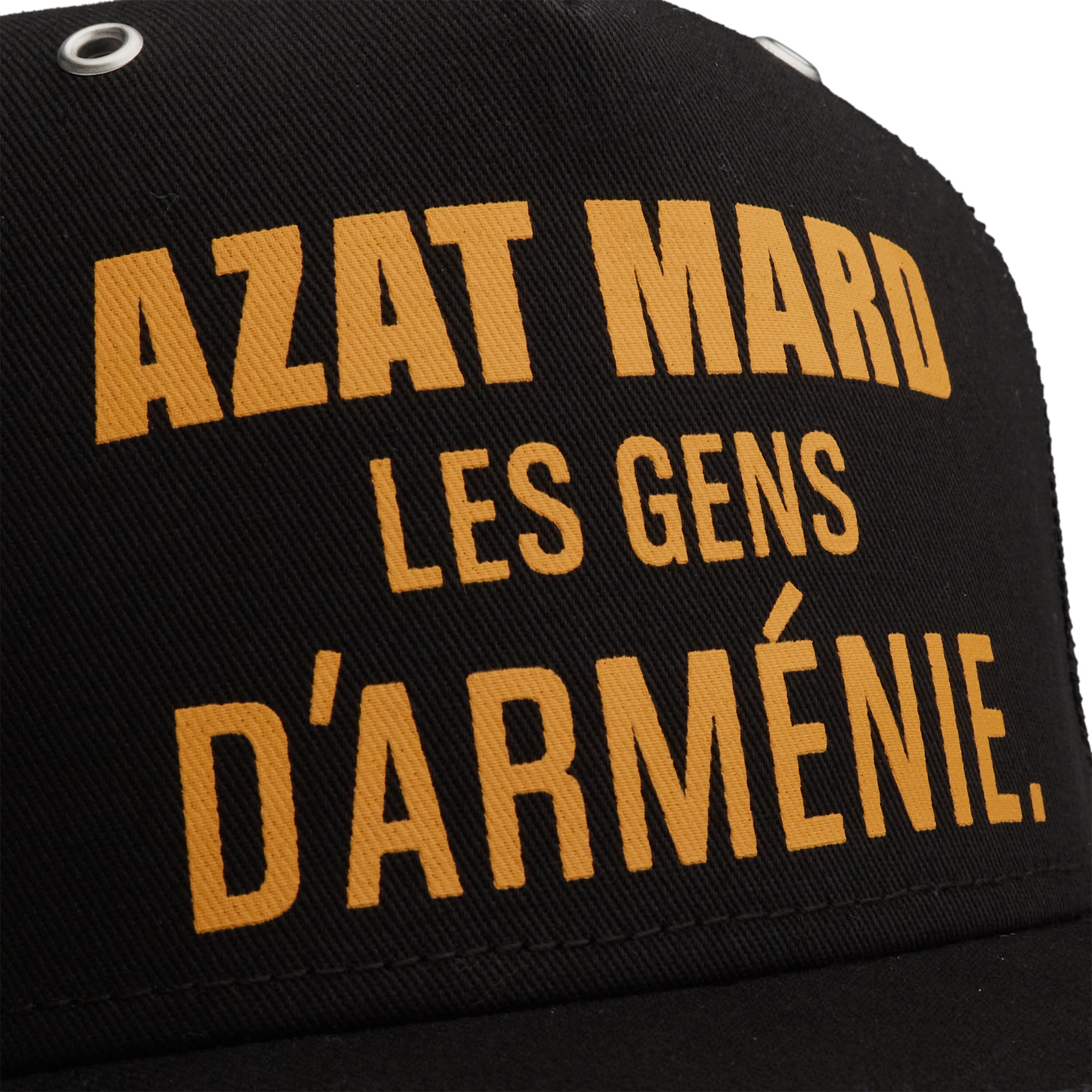 Logo of Azat Mard Les Gens Trucker Cap Black JF03456