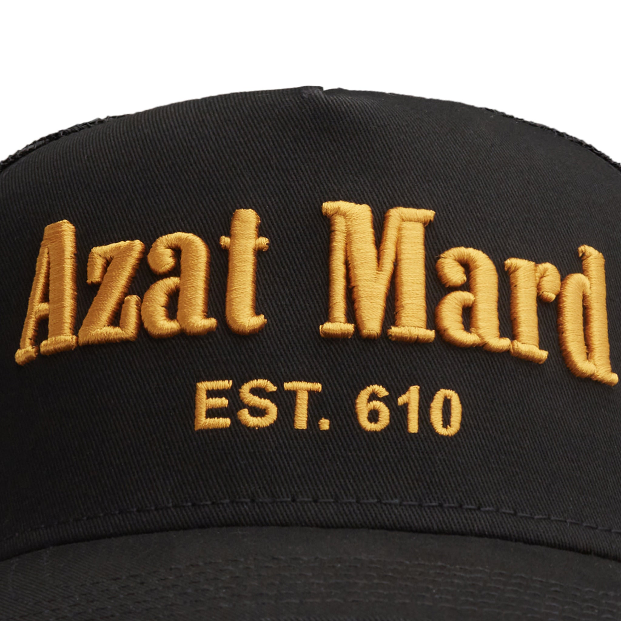 Logo of Azat Mard Special Blends Trucker Cap Black JF0289