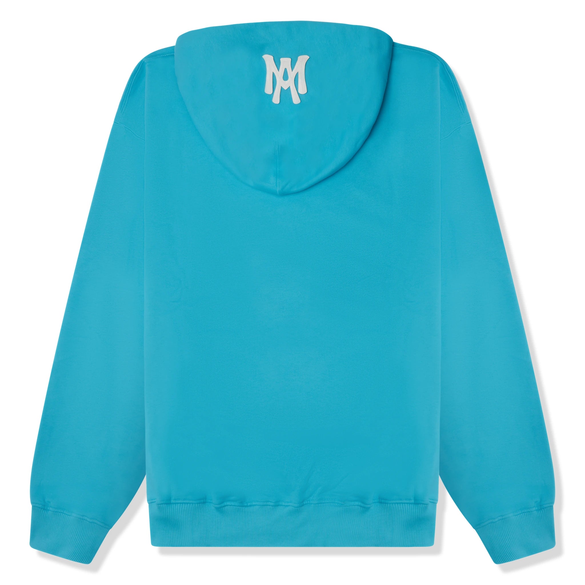 Back view of Azat Mard Turquoise Hoodie MW21S159