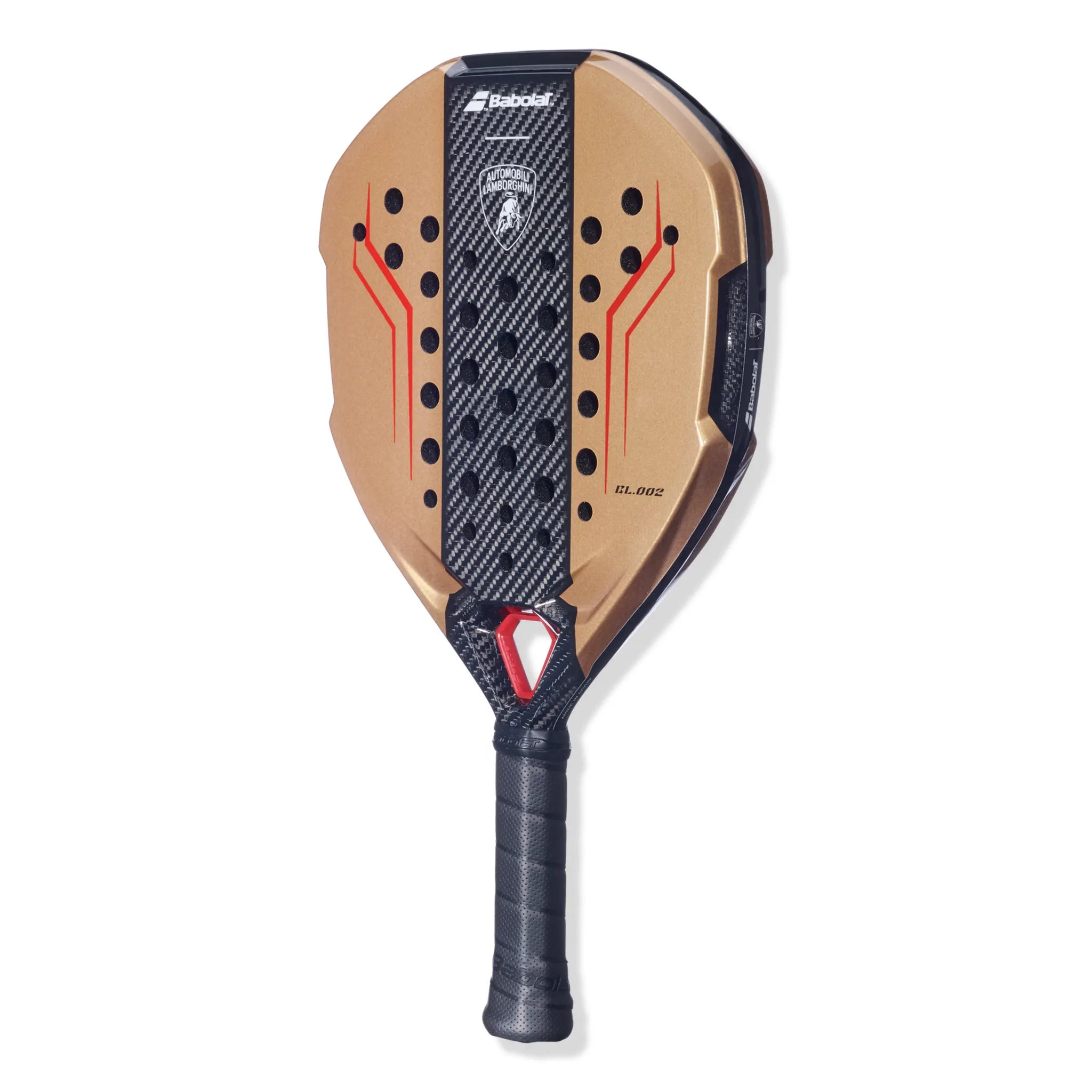 Front Side View of Babolat x Lamborghini Padel Racket BL.002 Bronze BL.002