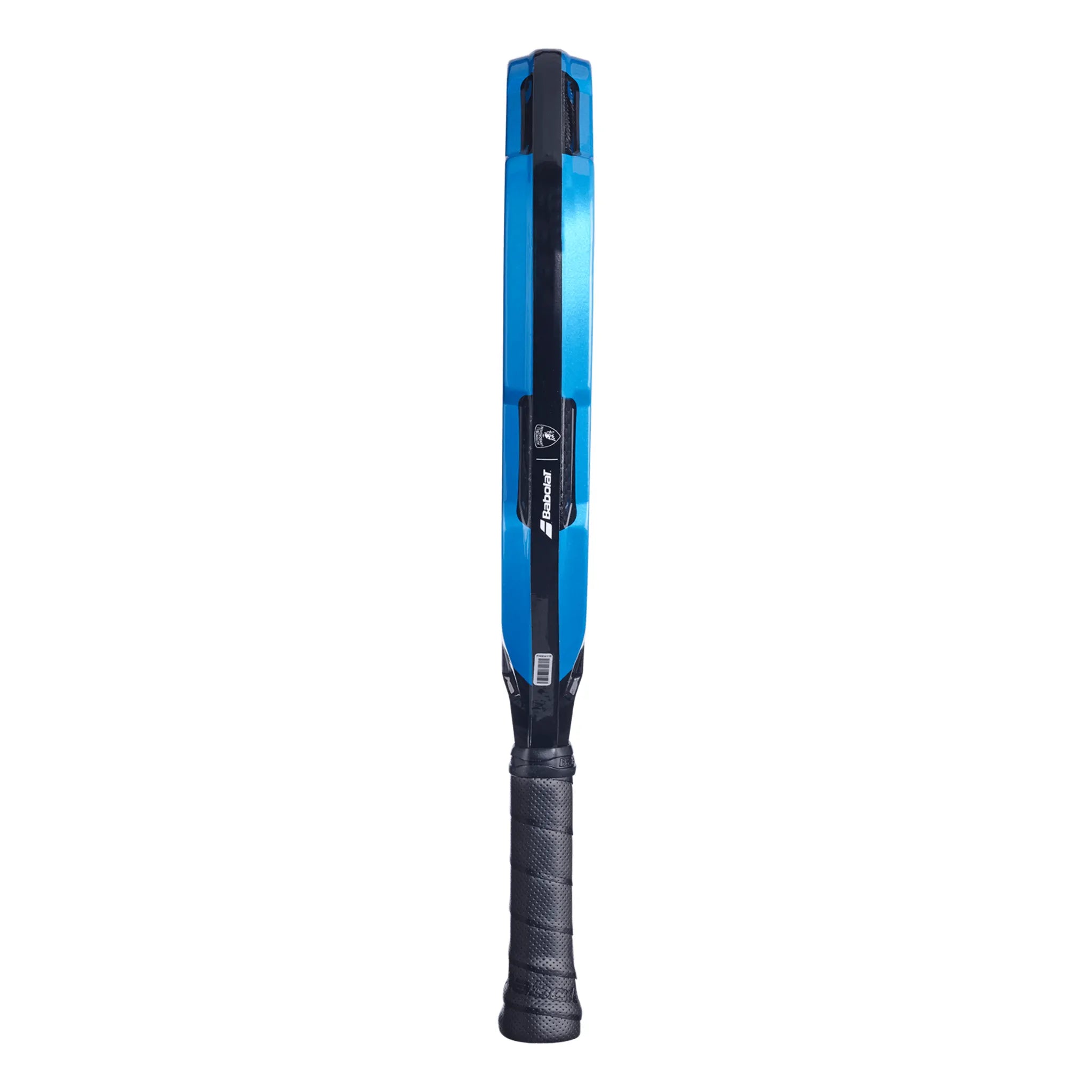 Side View of Babolat x Lamborghini Padel Racket BL.003 Blue