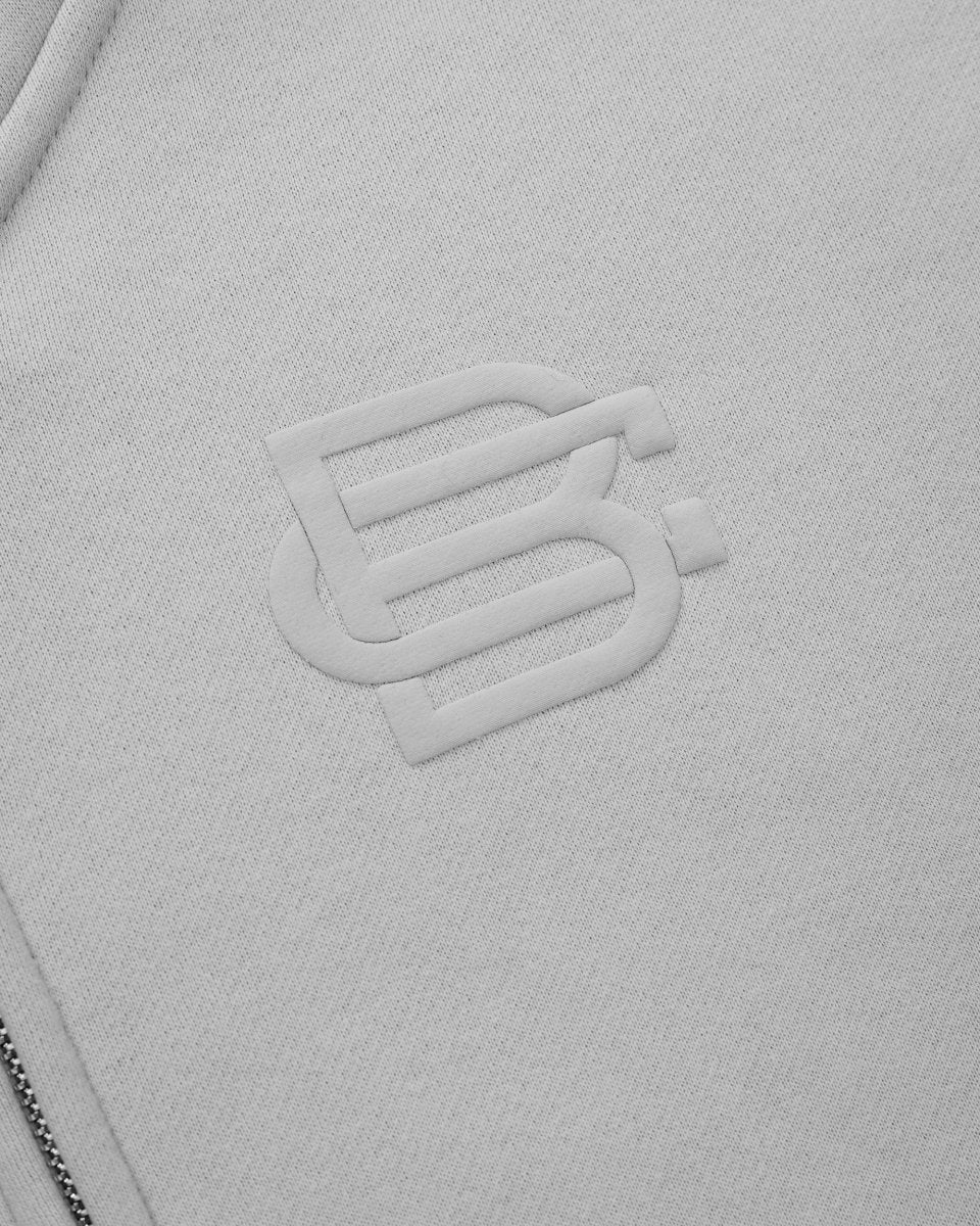 Bénir Clothing Club Match Day Flat Grey Zip-Up Hoodie