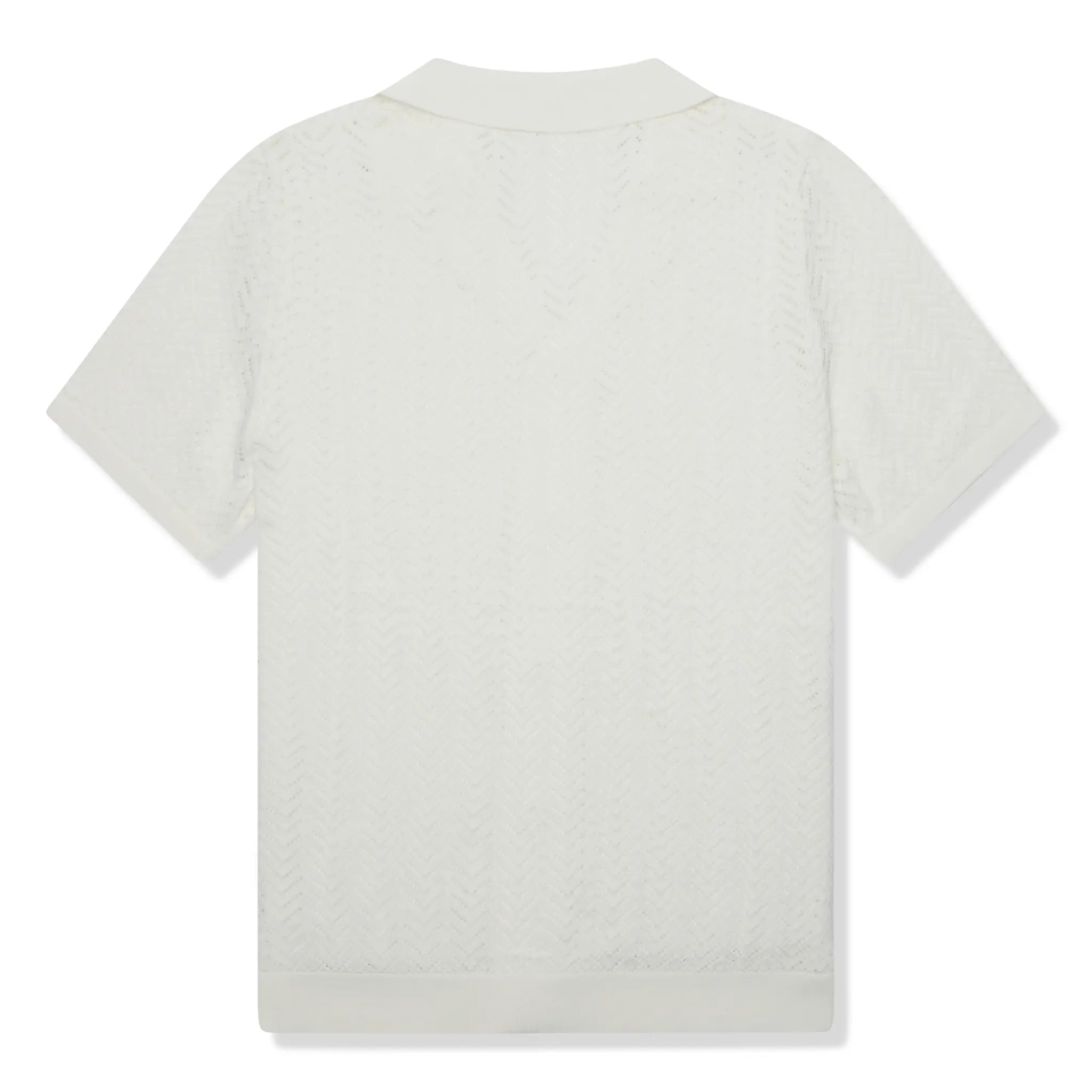 Back View of Belier Crochet Off White Shirt