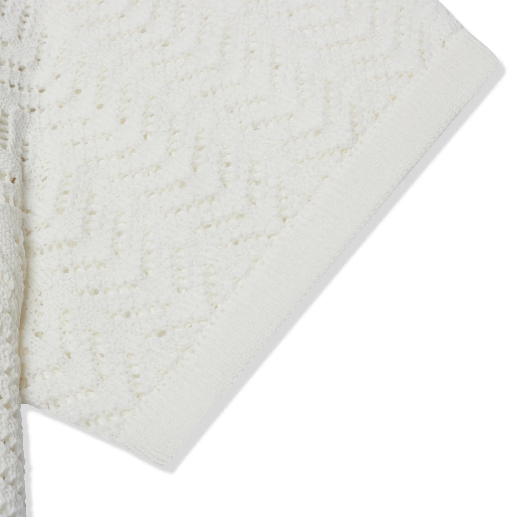 Sleeve View of Belier Crochet Off White Shirt