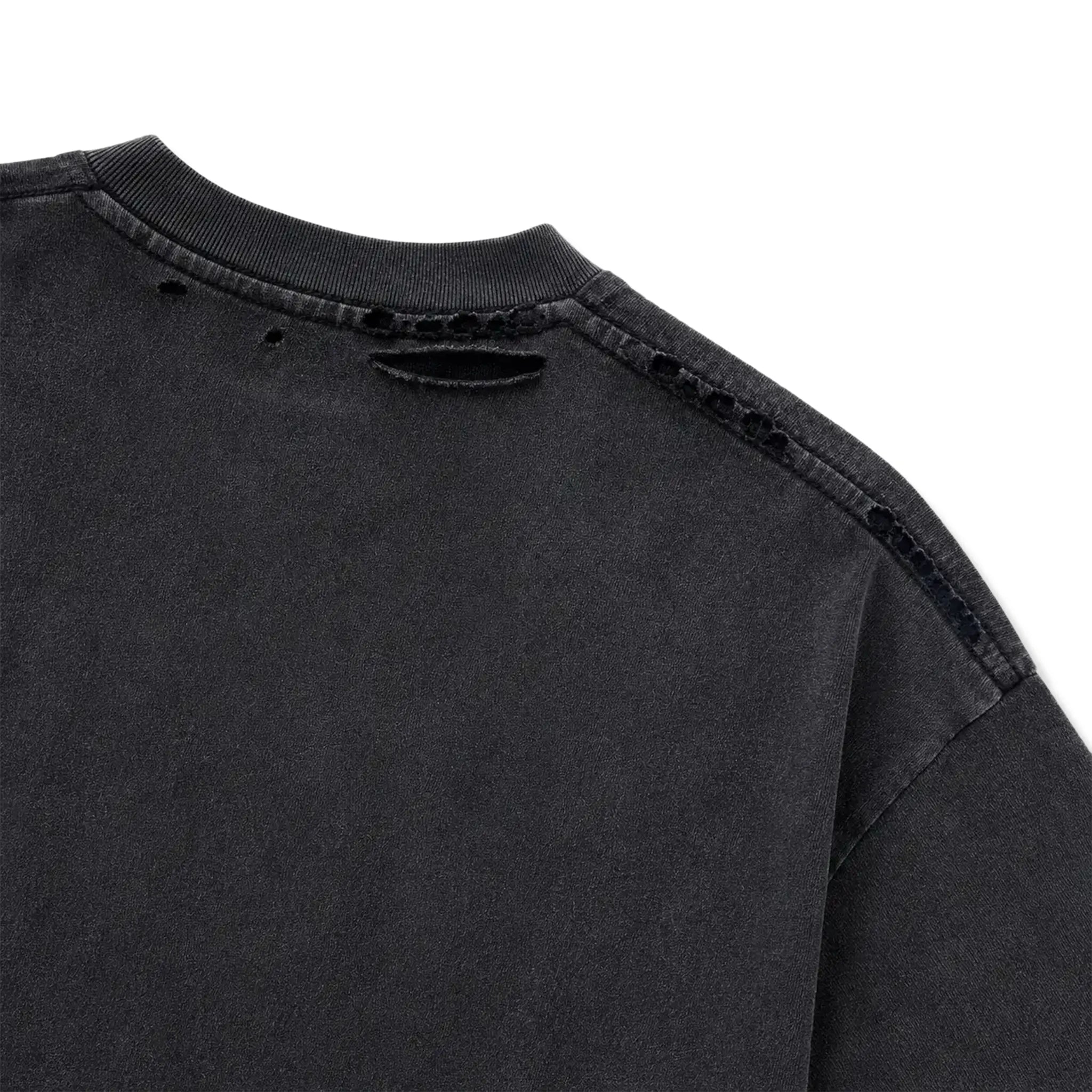 Detailed Side View of Bottega Desires ABC Black T-Shirt