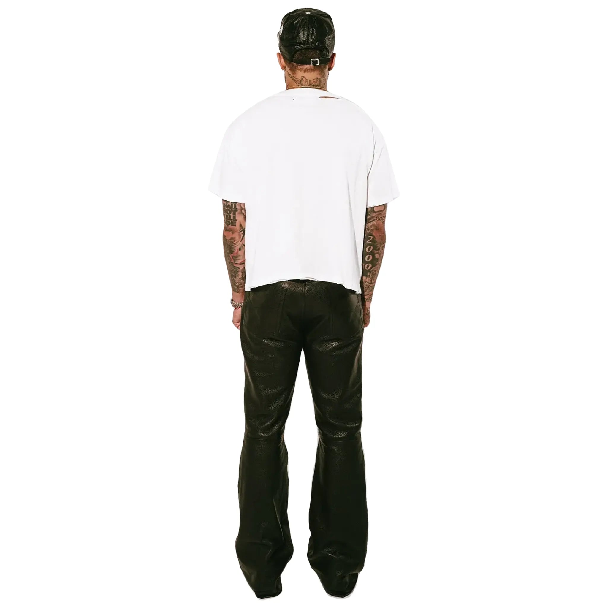 Back View of Bottega Desires ABC White T-Shirt