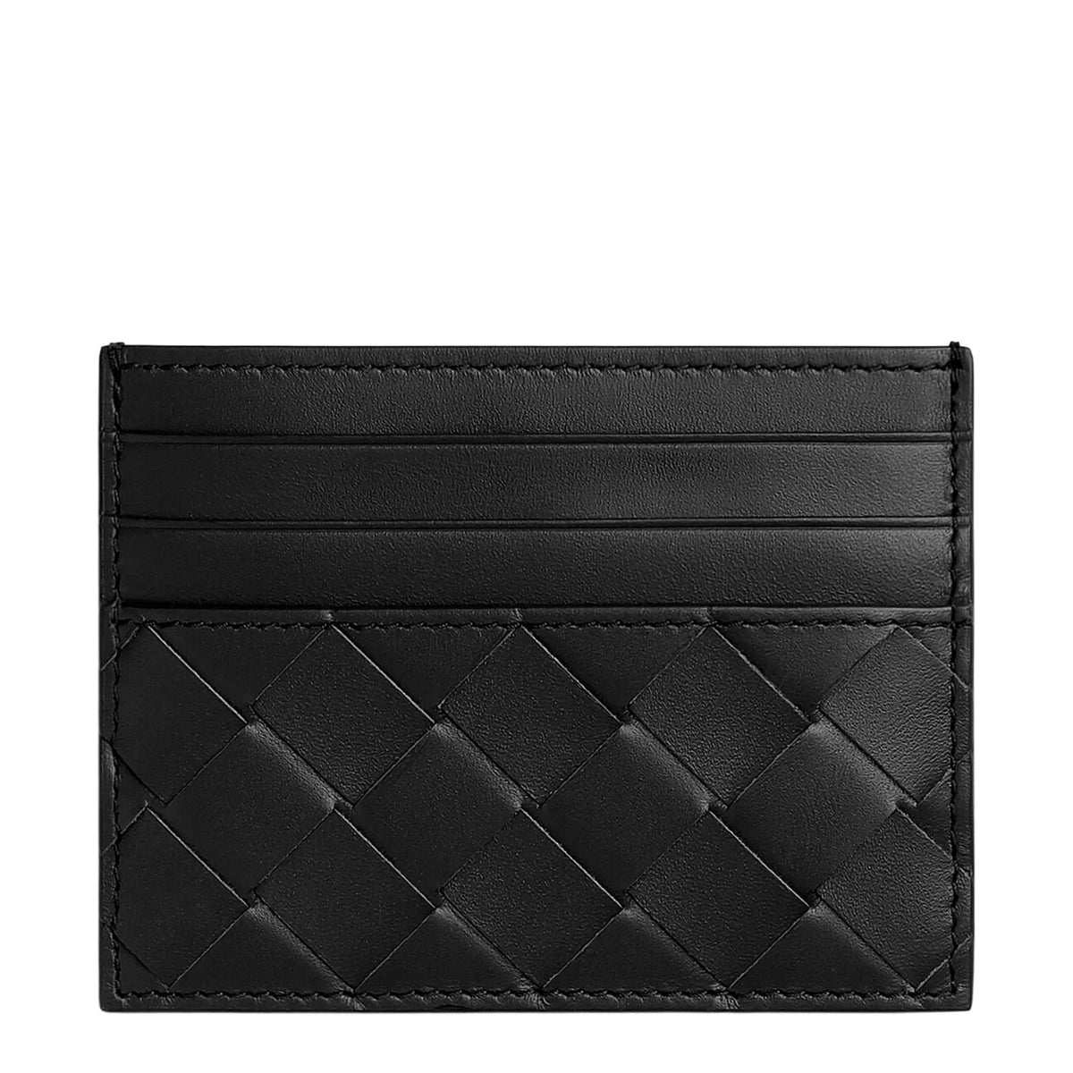 Bottega Veneta Intrecciato Black Card Case | 743209VCPQ38803