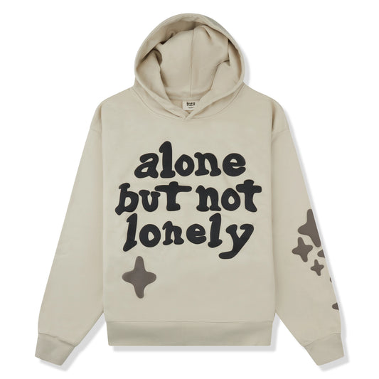 Broken Planet Alone But Not Lonely Bone White Hoodie