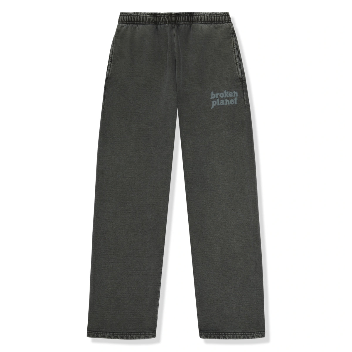 Broken Planet Basics Straight Leg Washed Soot Black Sweatpants 