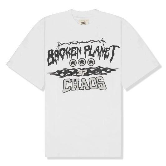 Broken Planet Chaos White T Shirt
