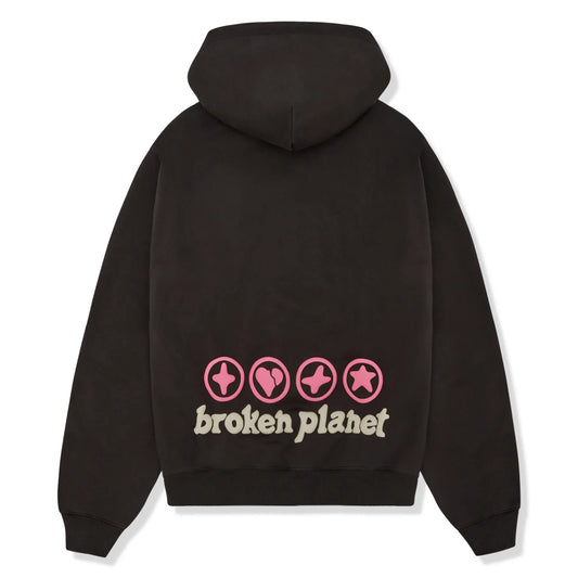 Broken Planet Hearts Are Made To Be Broken Soot Black Hoodie