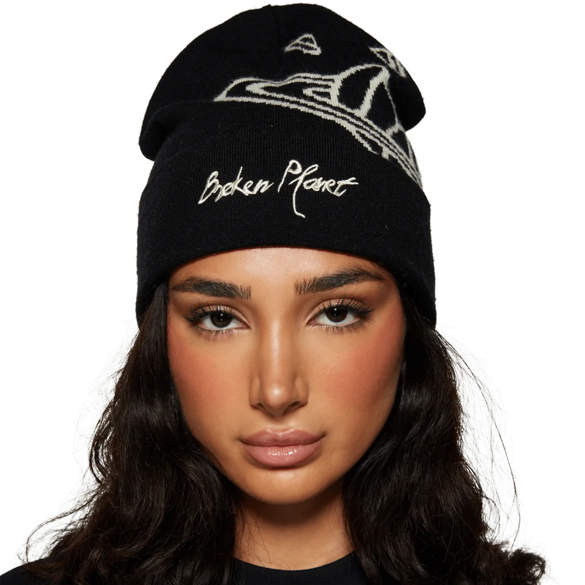 Broken Planet Midnight Black Beanie | Broken Planet Midnight Black Beanie |