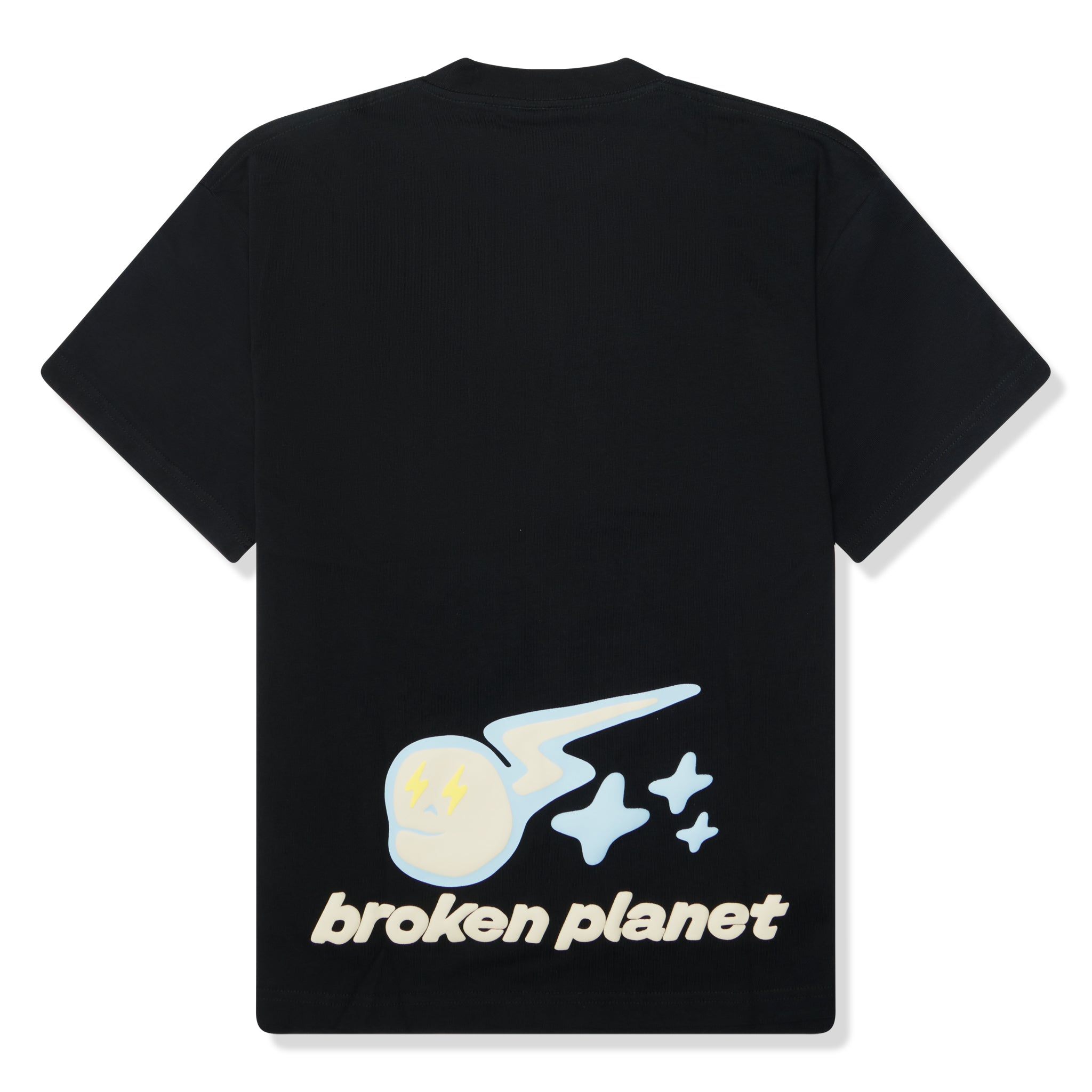 Back view of Broken Planet Speed of Light T Shirt Midnight Black BP-SOL-TS-M_BLACK