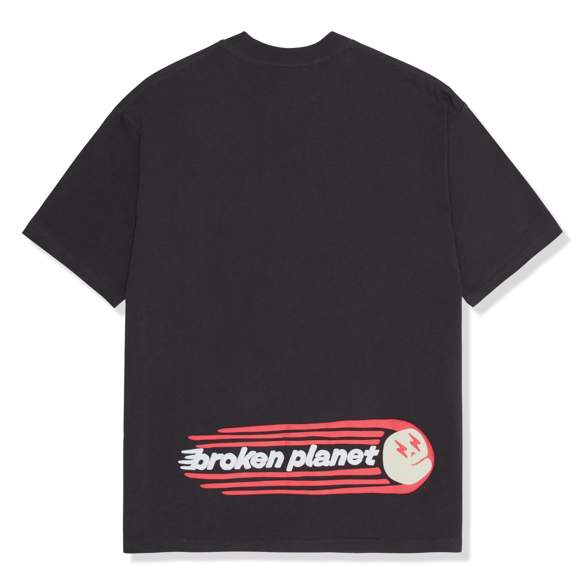 Back view of Broken Planet The Future Is Here Midnight Black T Shirt BP-TFIH-TS-S_BLACK