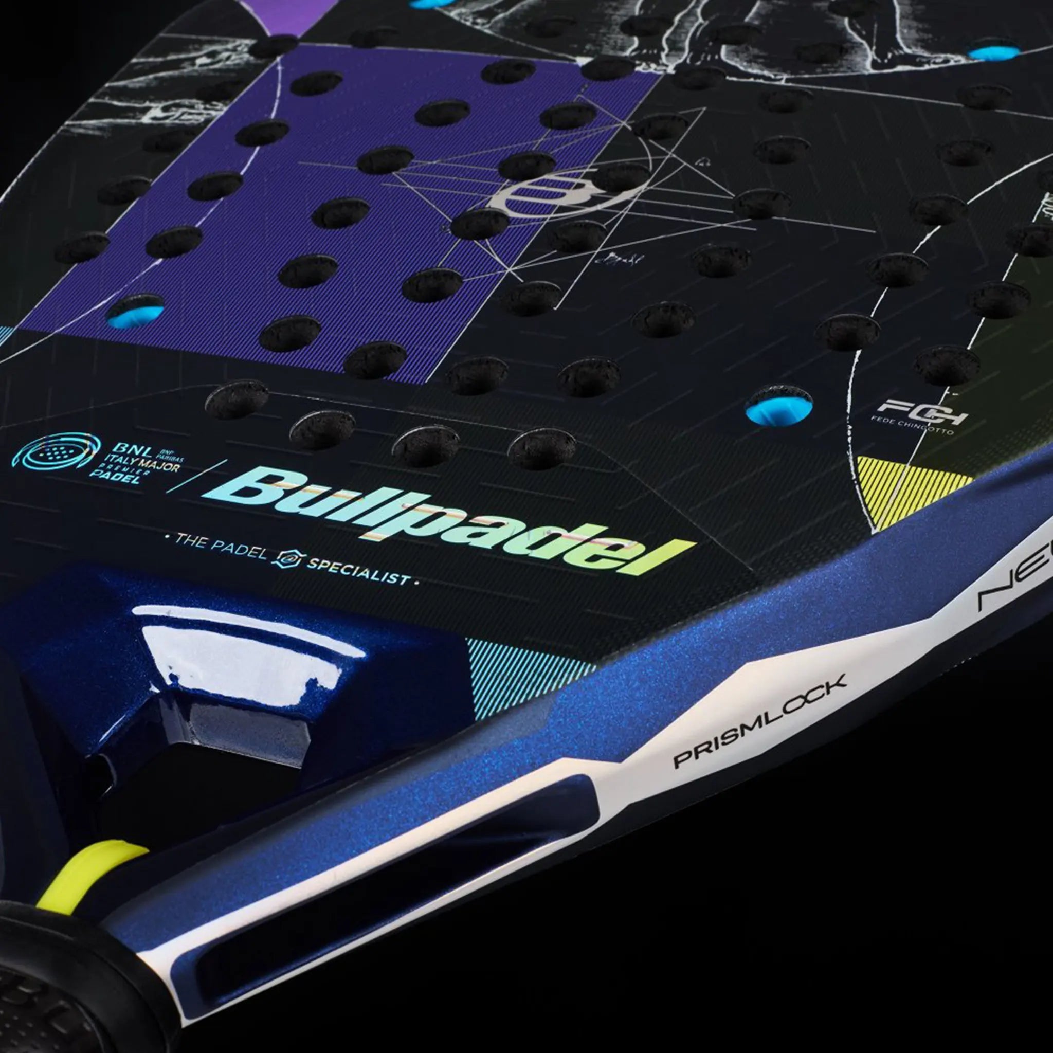 Detailed View of Bullpadel Edge Rome Padel Racket Neuron 02 EA56000000