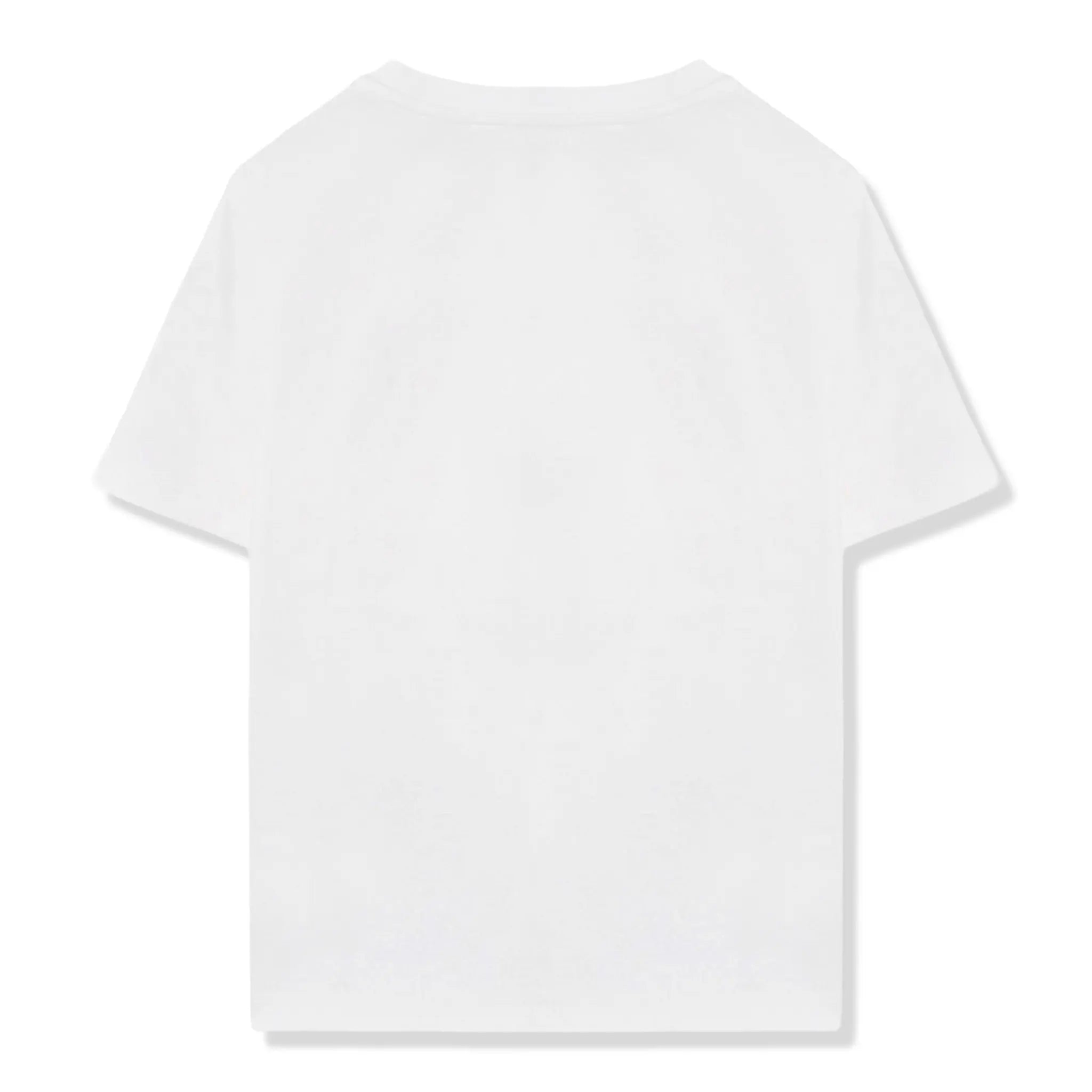 Back View of Burberry Kids Cedar Check Tape White T Shirt BURA5016135223