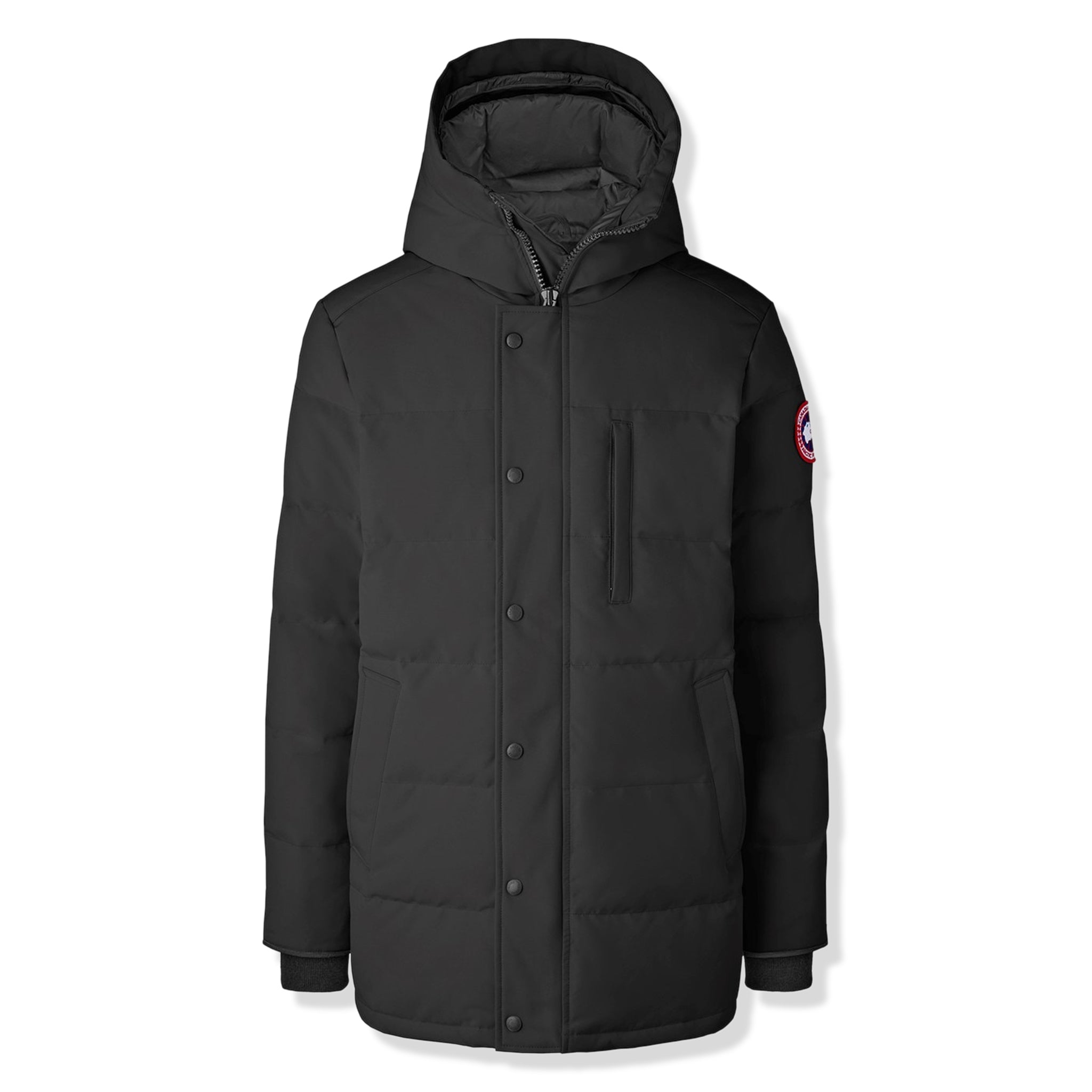 Front view of Canada Goose Carson Parka Jacket Black