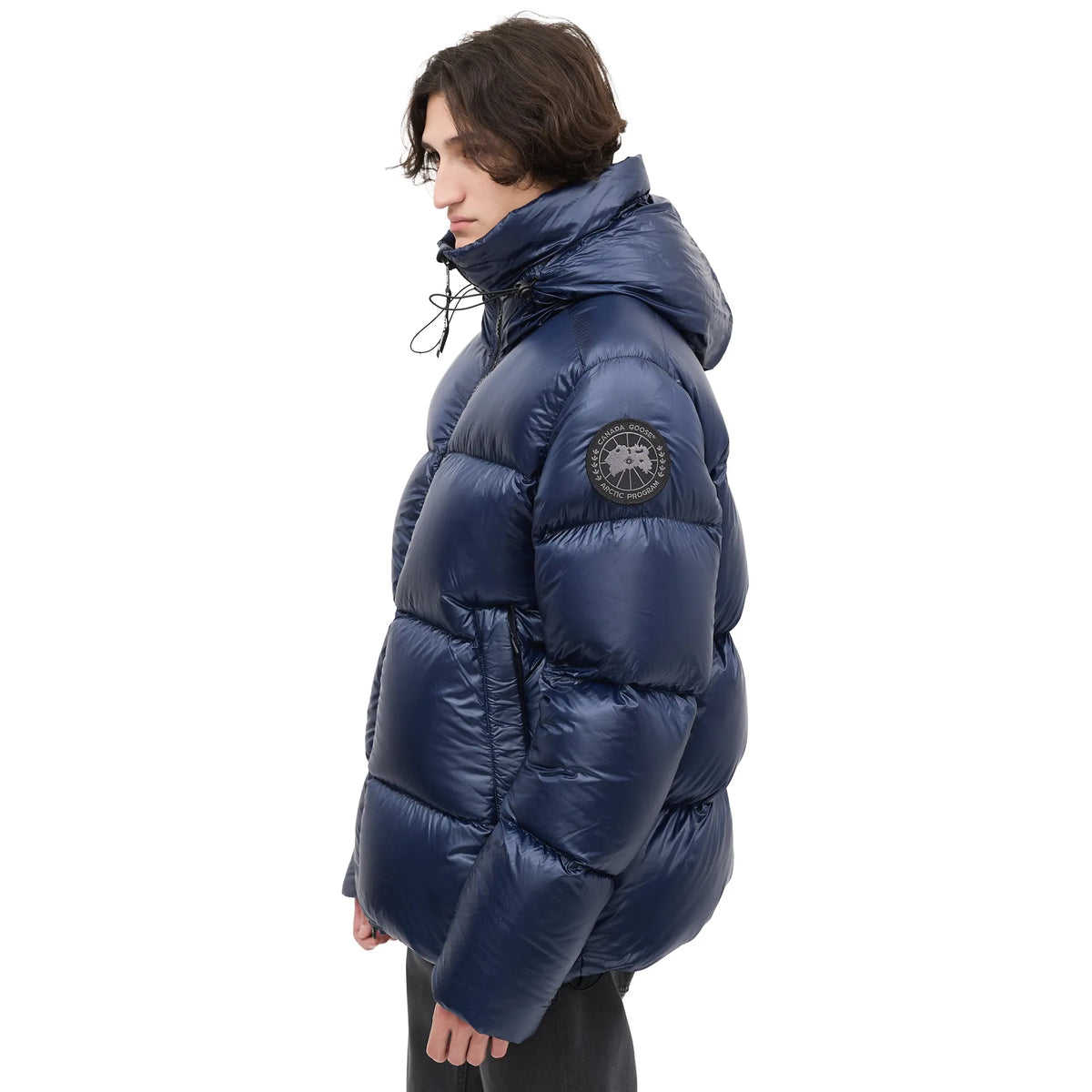 Canada Goose Down & Nylon Crofton Navy Puffer Jacket | 2252M