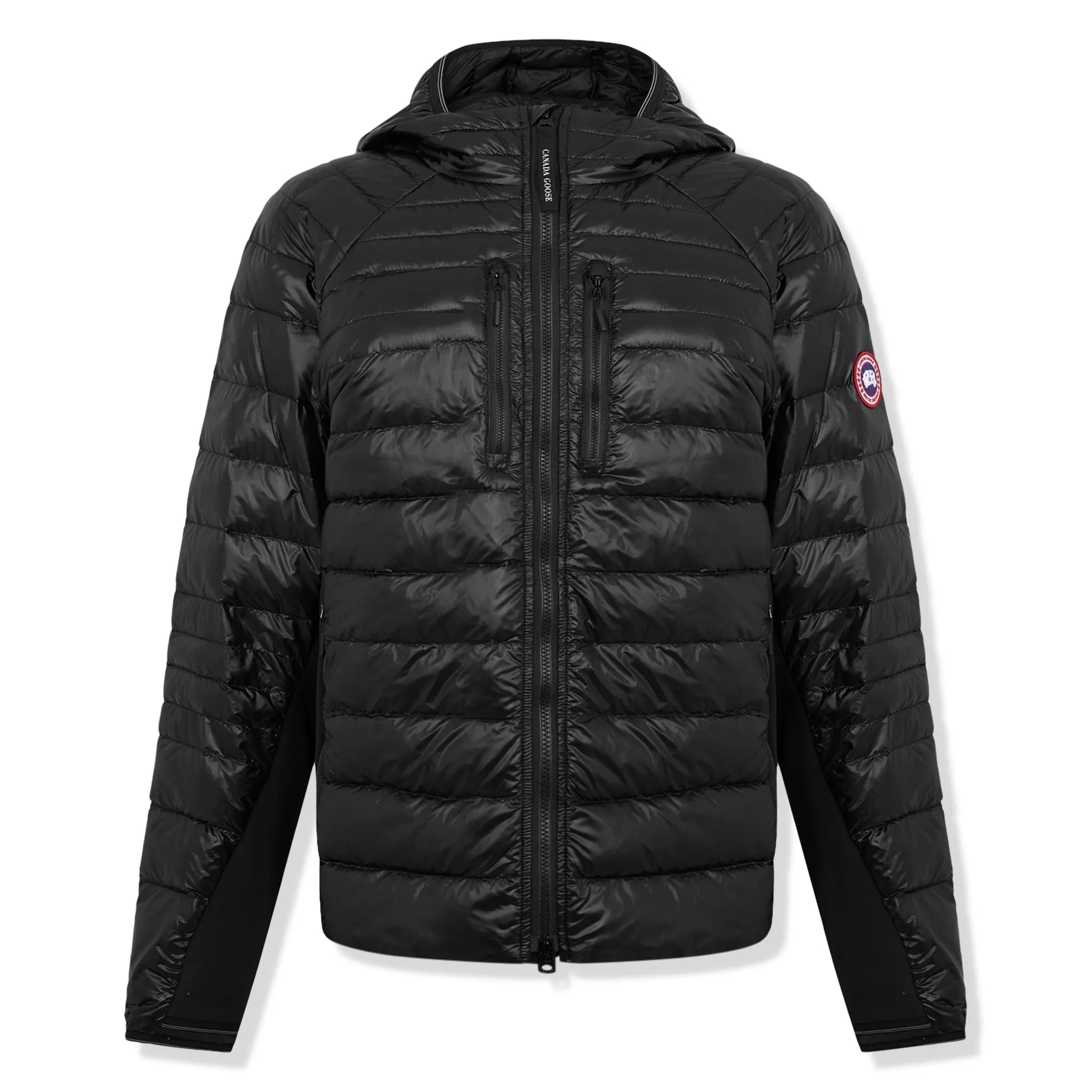 Front View of Canada Goose Hybridge Light Black Jacket 2719M
