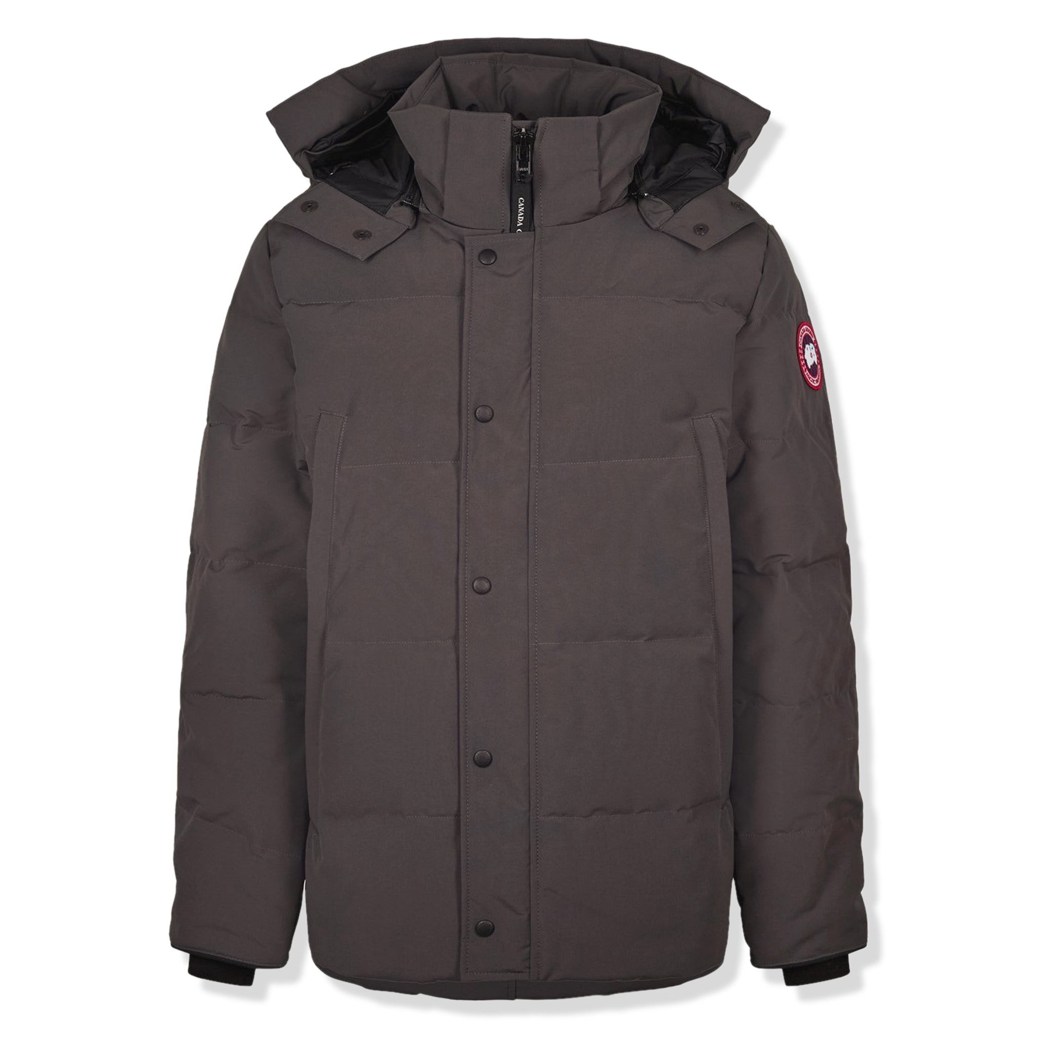 Front view of Canada Goose Wyndham Graphite Parka Jacket CG2048M43