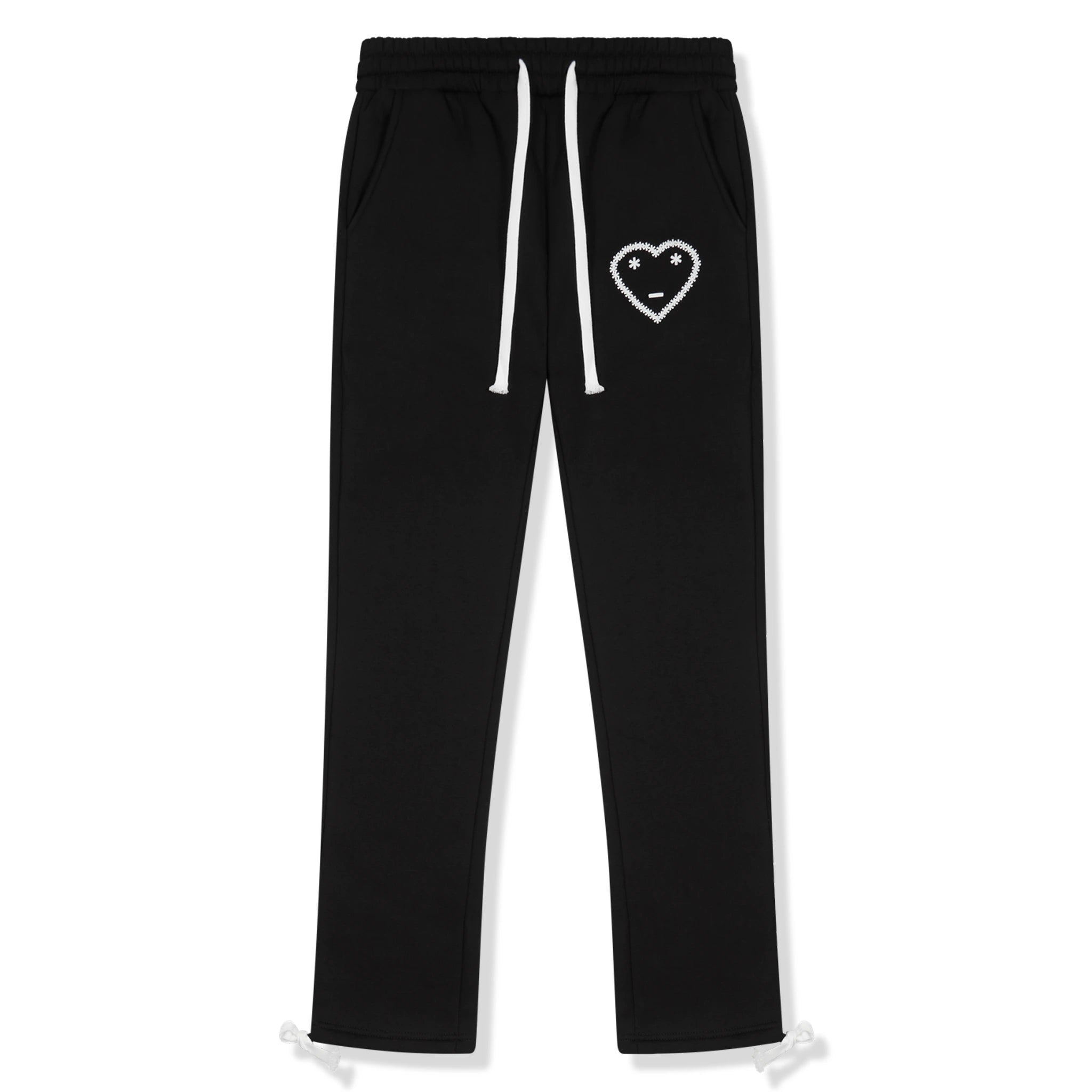 Front view of Carsicko Signature Black Track Pants
