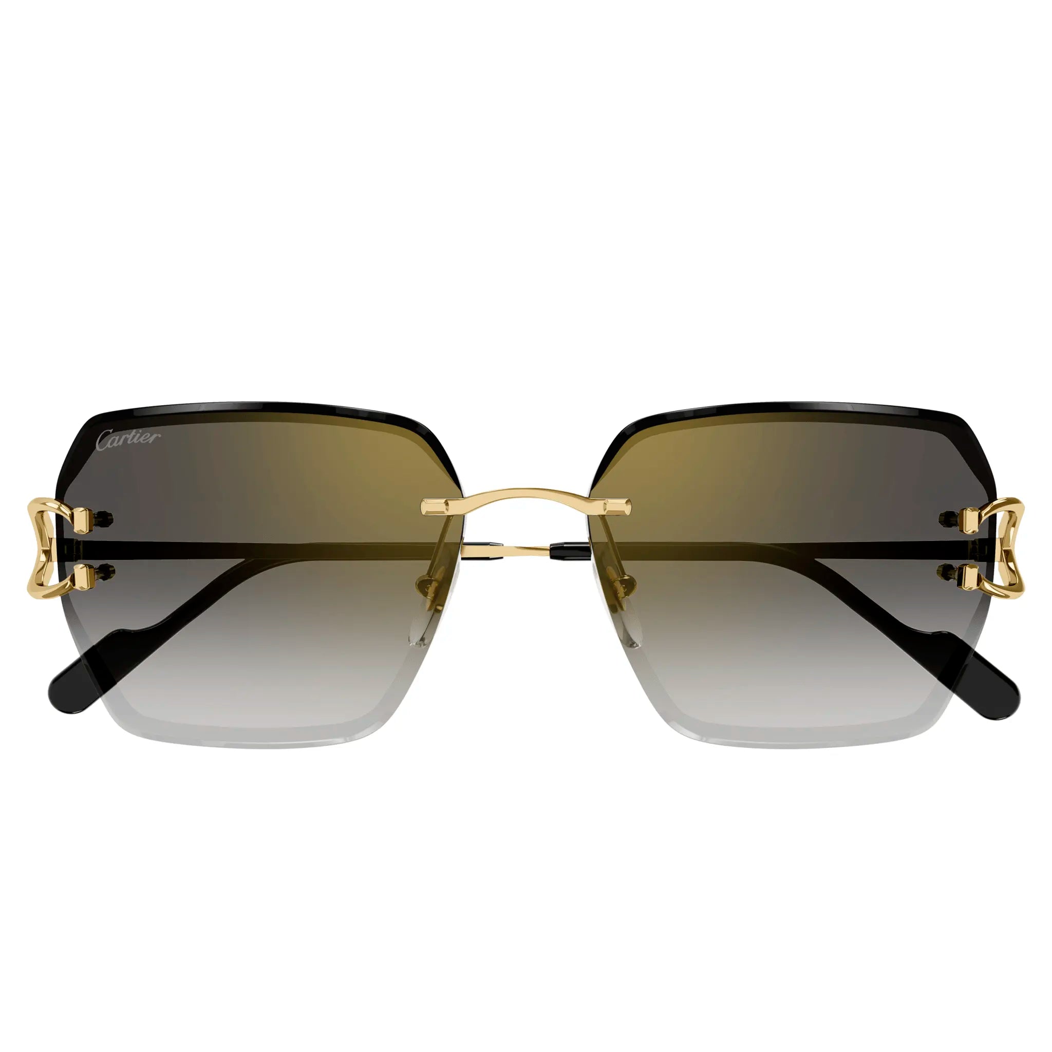 Cartier Eyewear CT0466S 001 Gold Grey Sunglasses CT0466S 001