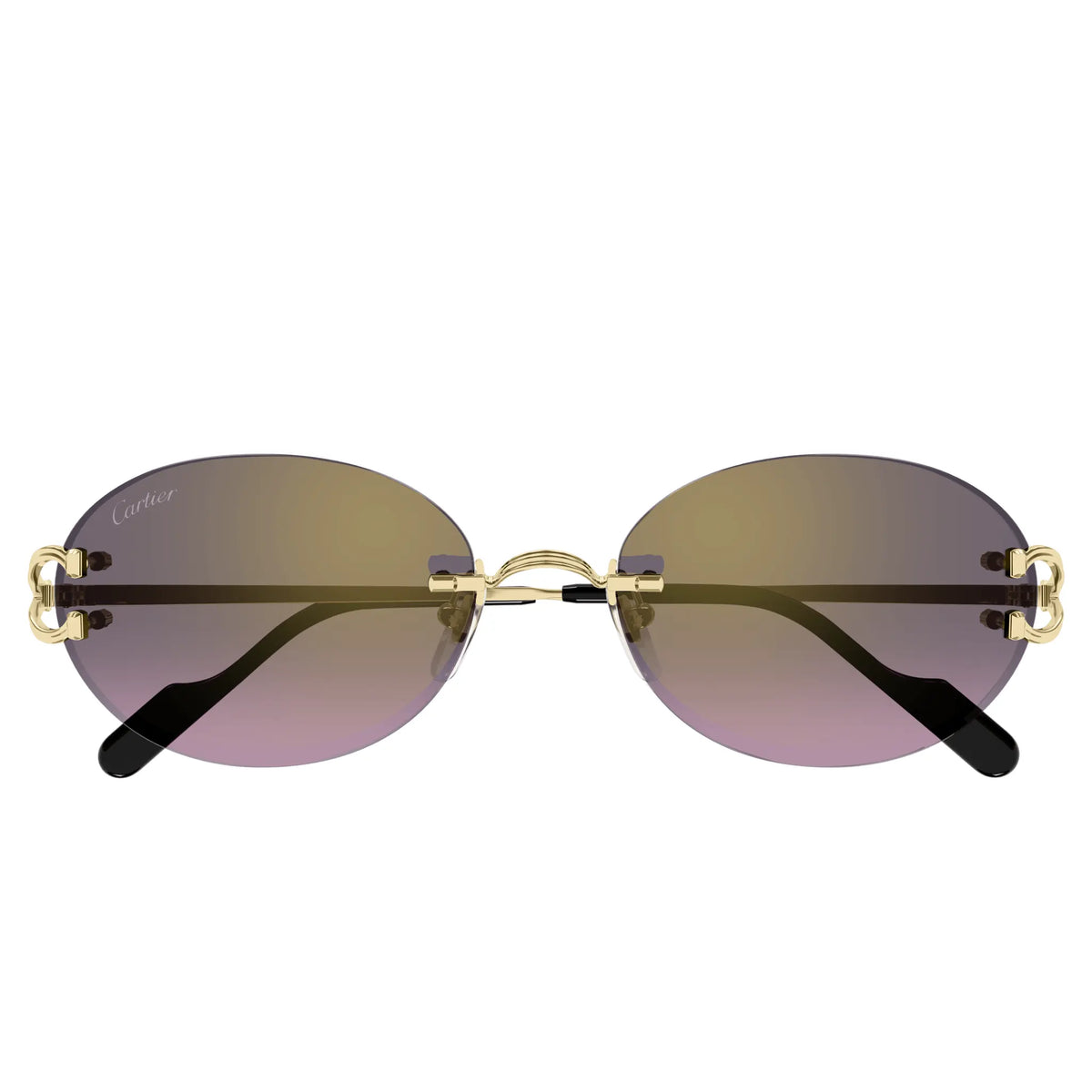 Cartier CT0551S-004 Sunglasses Gold Grey Metal Cartier CT0551S 004 Sunglasses Gold Gold Grey - eye-oo.com main image 2