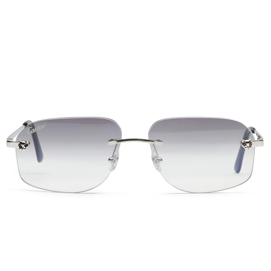 Cartier Eyewear Custom CT01480-002 Panthere De Cartier Rimless Sunglasses