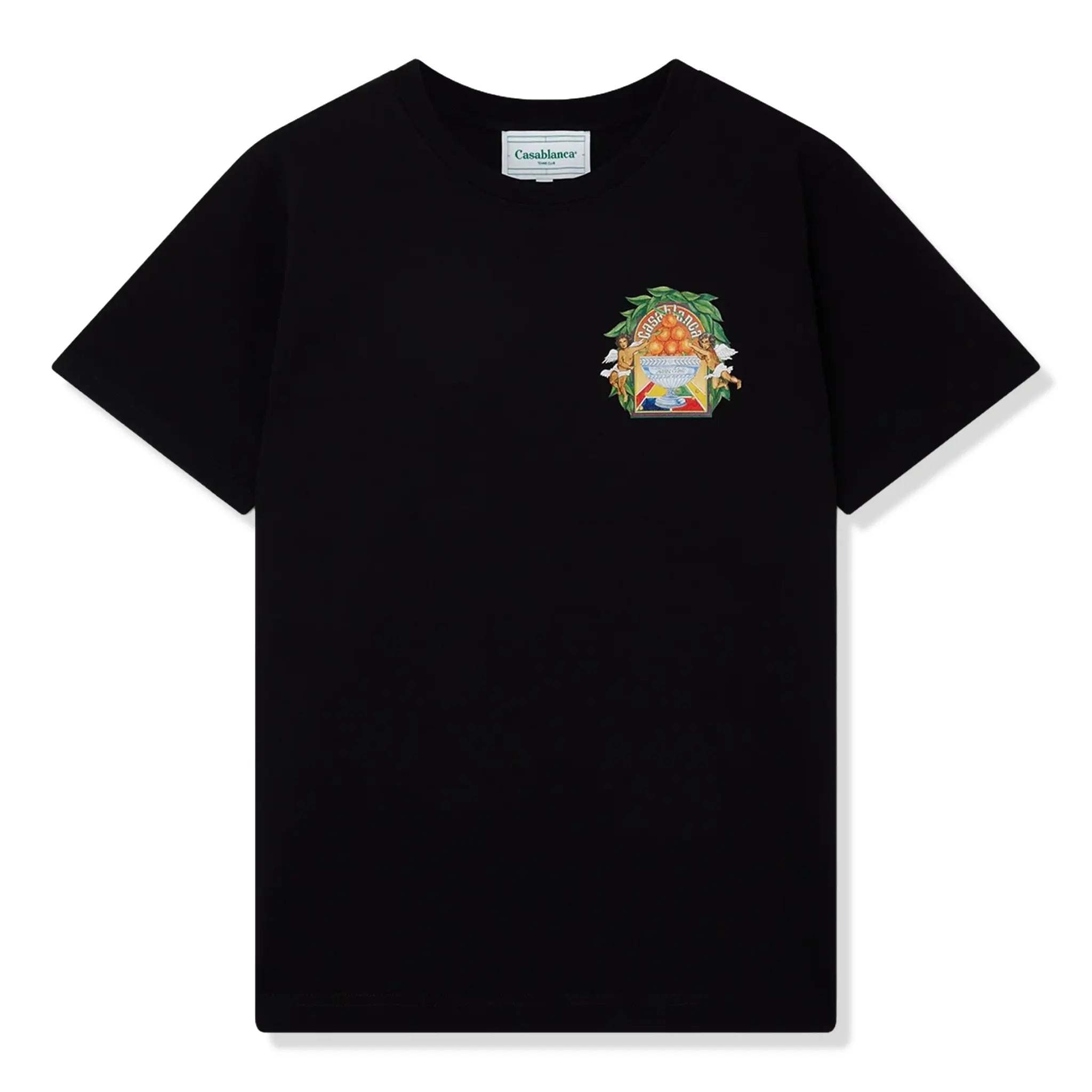 Front View of Casablanca Casa Triomphe Black T Shirt