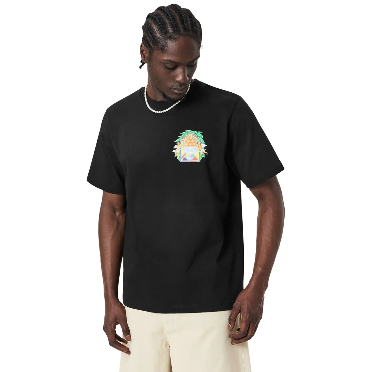 Casablanca Casa Triomphe Black T Shirt | Casablanca Casa Triomphe Black T Shirt |