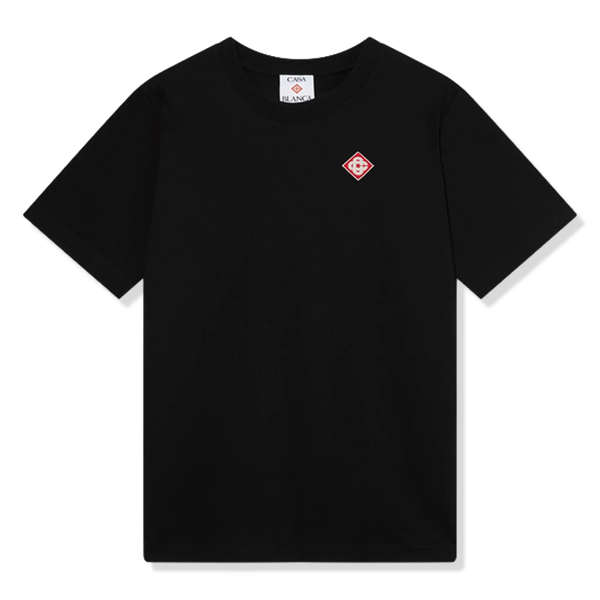 Front View of Casablanca Diamond Logo Black T Shirt