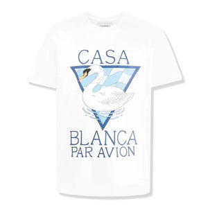 Casablanca Par Avion Screen Printed White T Shirt