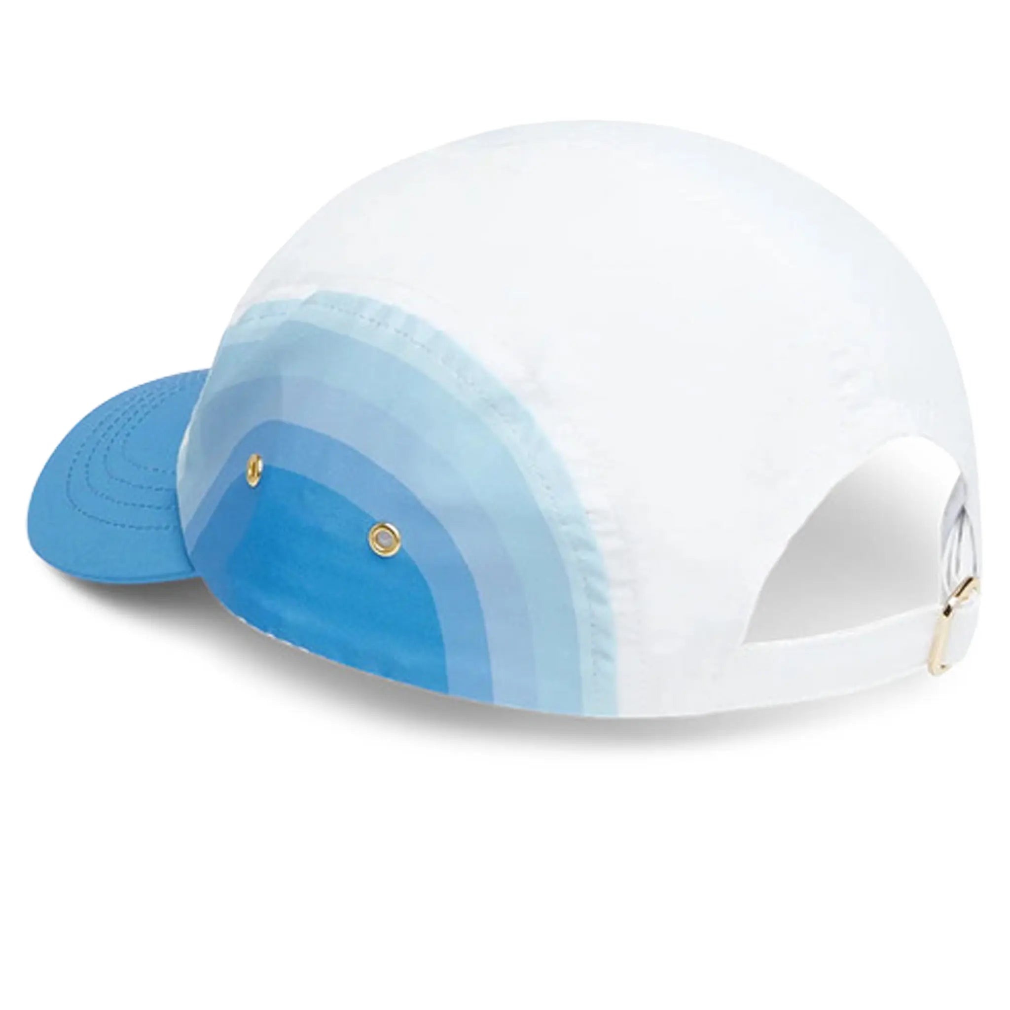 Back View of Casablanca Patch 5 Panel Blue Gradient Baseball Cap