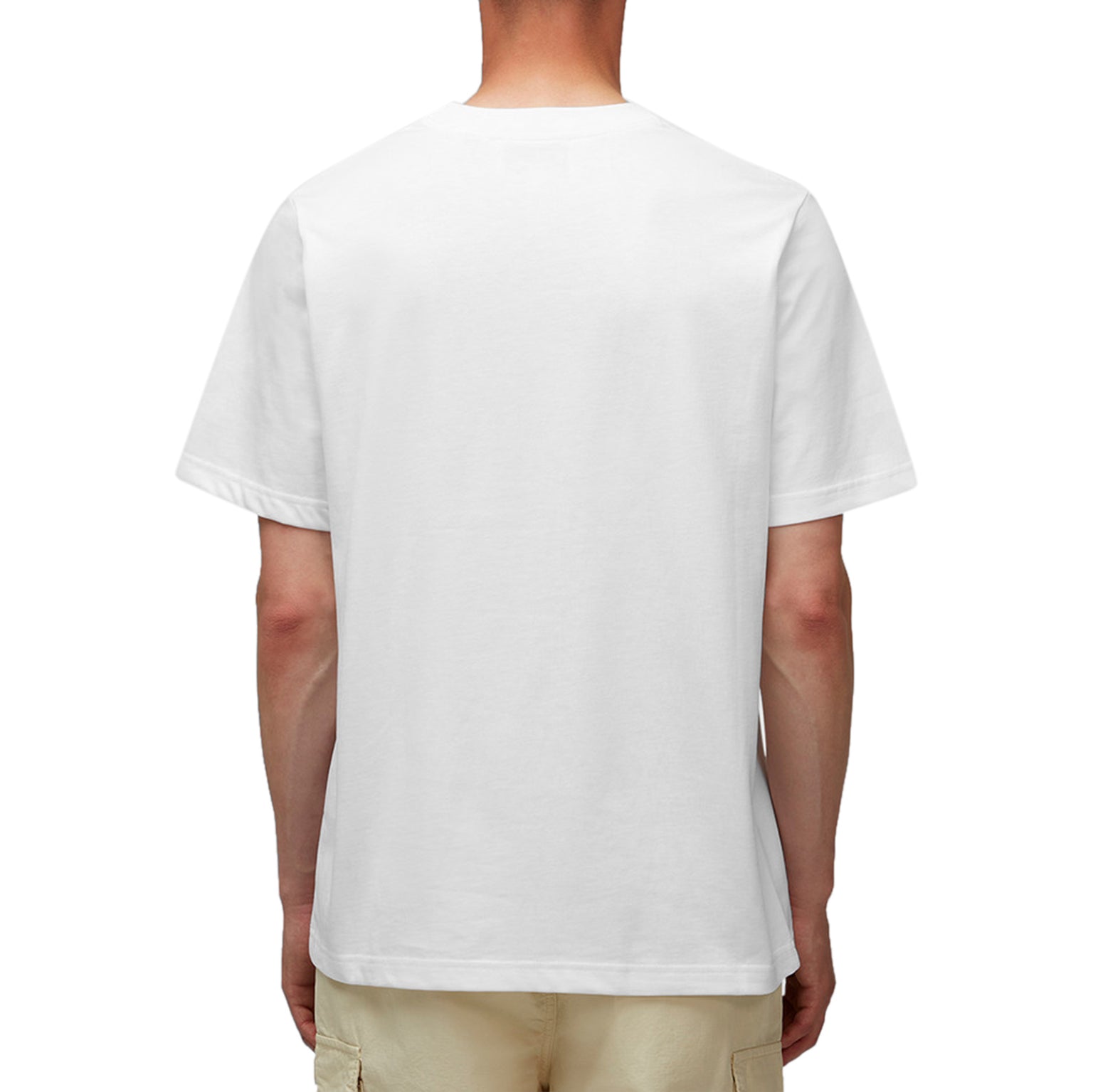 Mode back view of Casablanca Tennis Club Printed T Shirt White Pastelle MF23-JTS-001-13