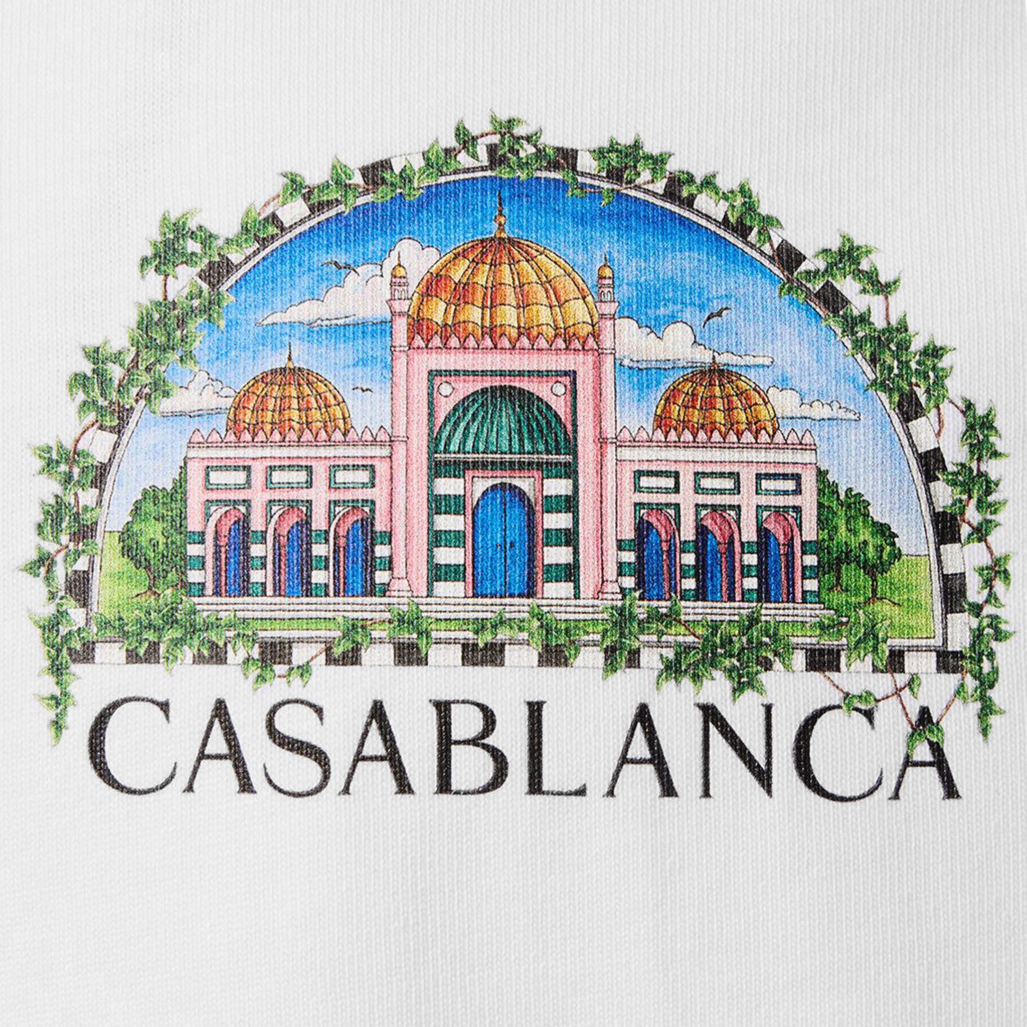 Logo view of Casablanca Vue De Damas T Shirt White MF23-JTS-001-23