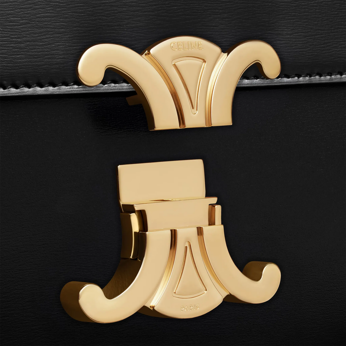 Celine Classique Triomphe Black Bag | 187363BF4-38NO