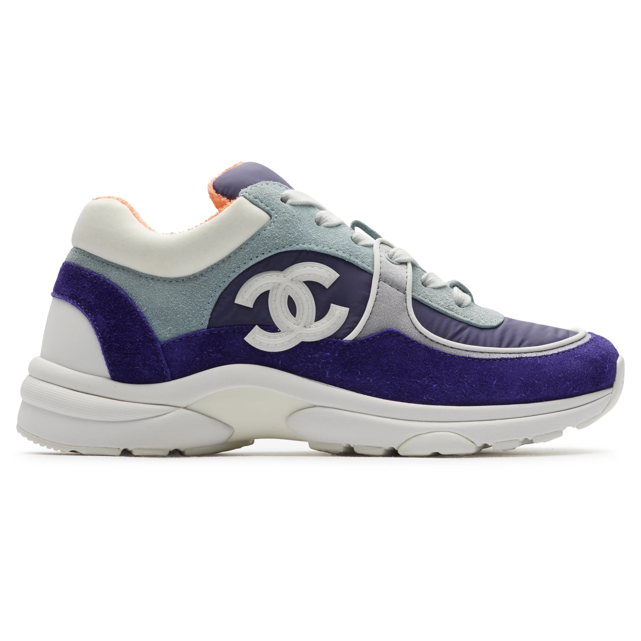 Chanel sneakers purple sales