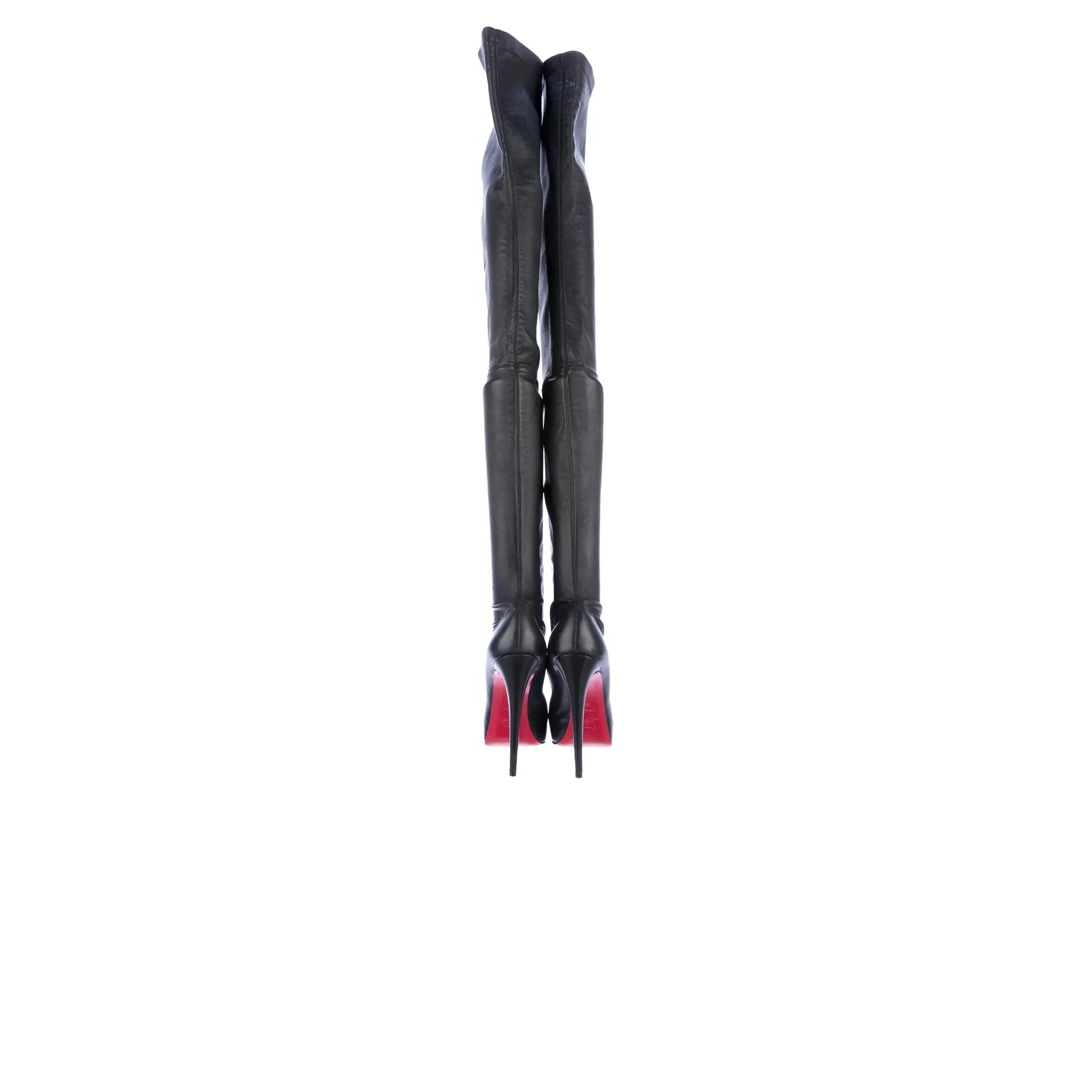 Side View of Christian Louboutin Monicarina Thigh High Boots
