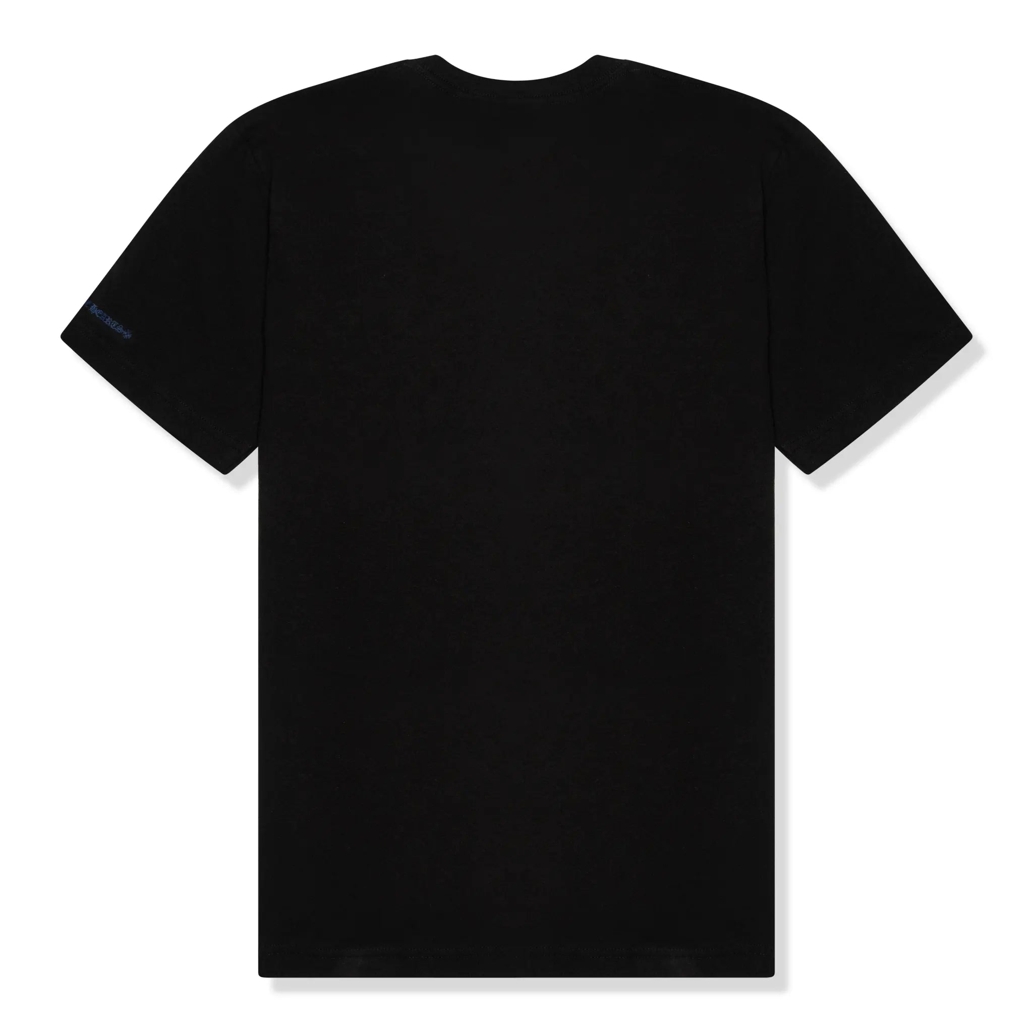 Back View of Chrome Hearts 1988 Neck Logo Black Blue Pocket  T Shirt