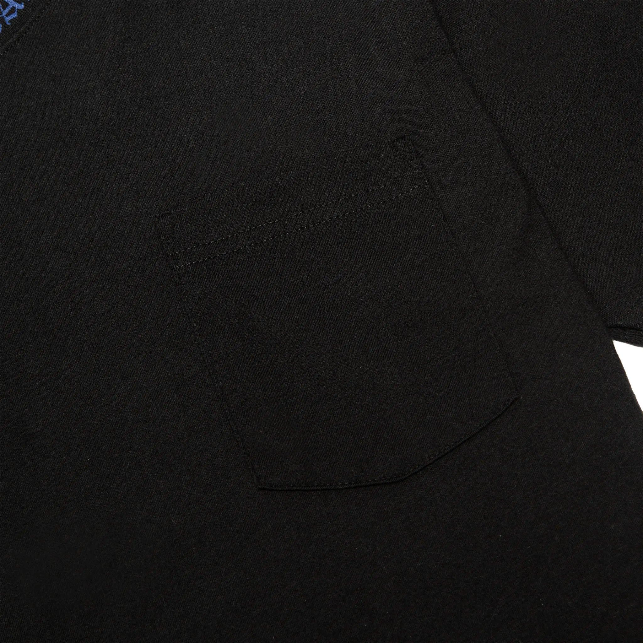 Pocket View of Chrome Hearts 1988 Neck Logo Black Blue Pocket  T Shirt