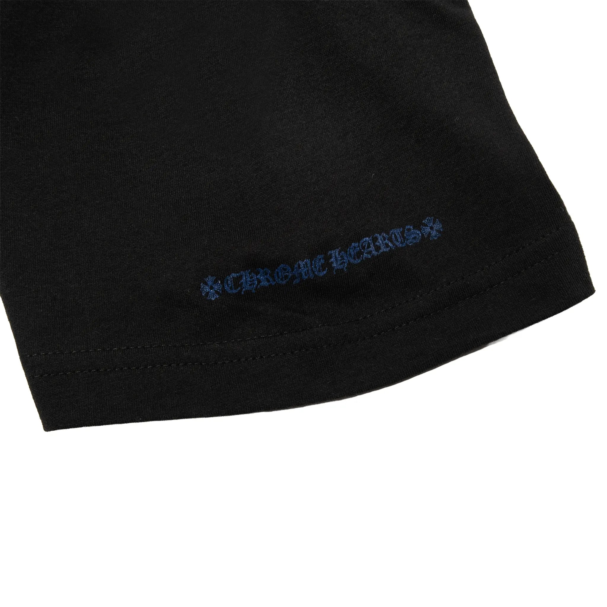 Chrome Hearts 1988 Neck Logo Black Blue T Shirt |