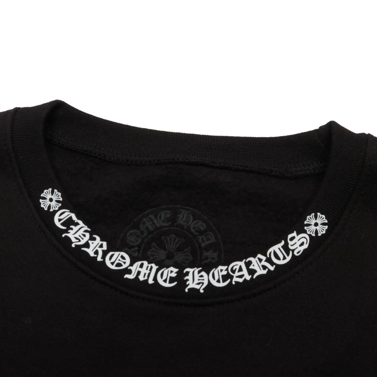 Chrome Hearts 1998 Neck Logo Black White Sweatshirt | 1383
