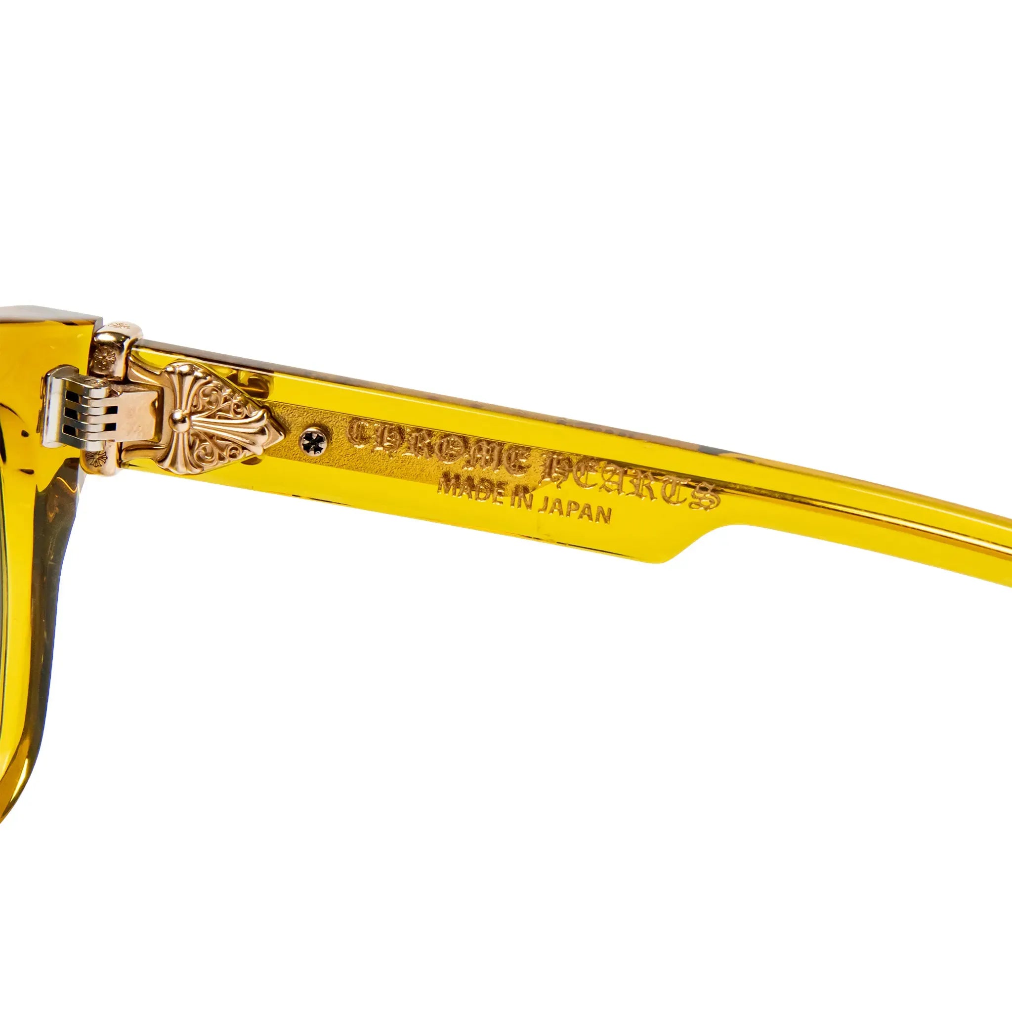 Detailed View of Chrome Hearts Box Officer 6.0 Malt Sunglasses 174896_MAL