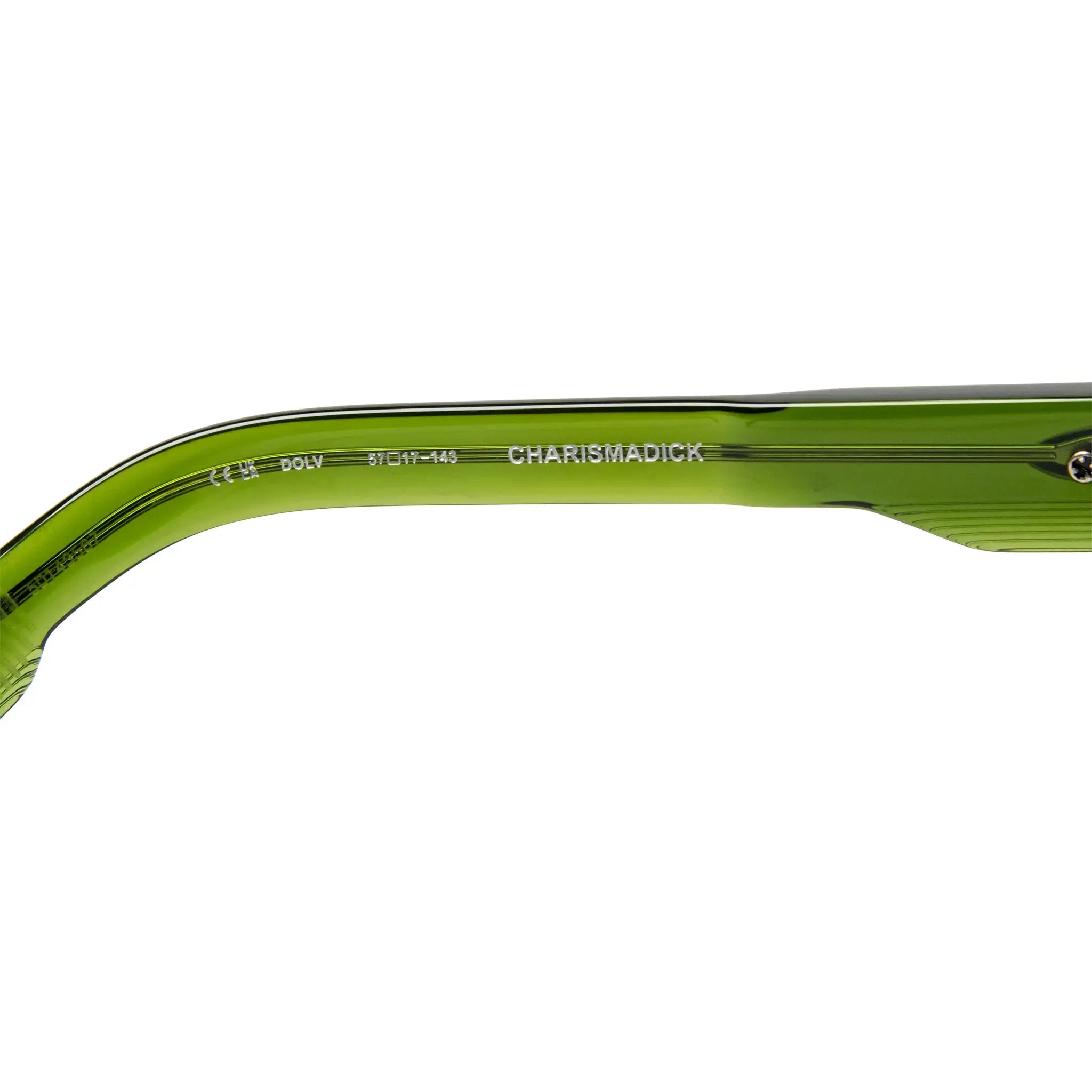 Detailed View of Chrome Hearts Charismadick 6.0 Drak Olive Sunglasses 199976_DOLV