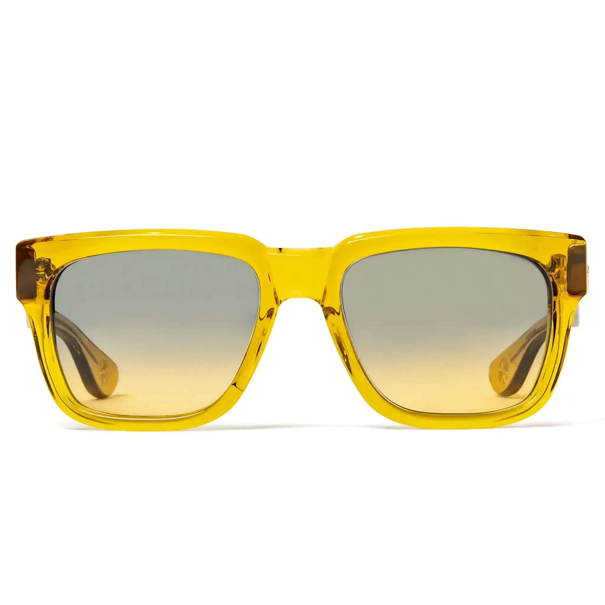 Front View of Chrome Hearts Box Officer 6.0 Malt Sunglasses 174896_MAL