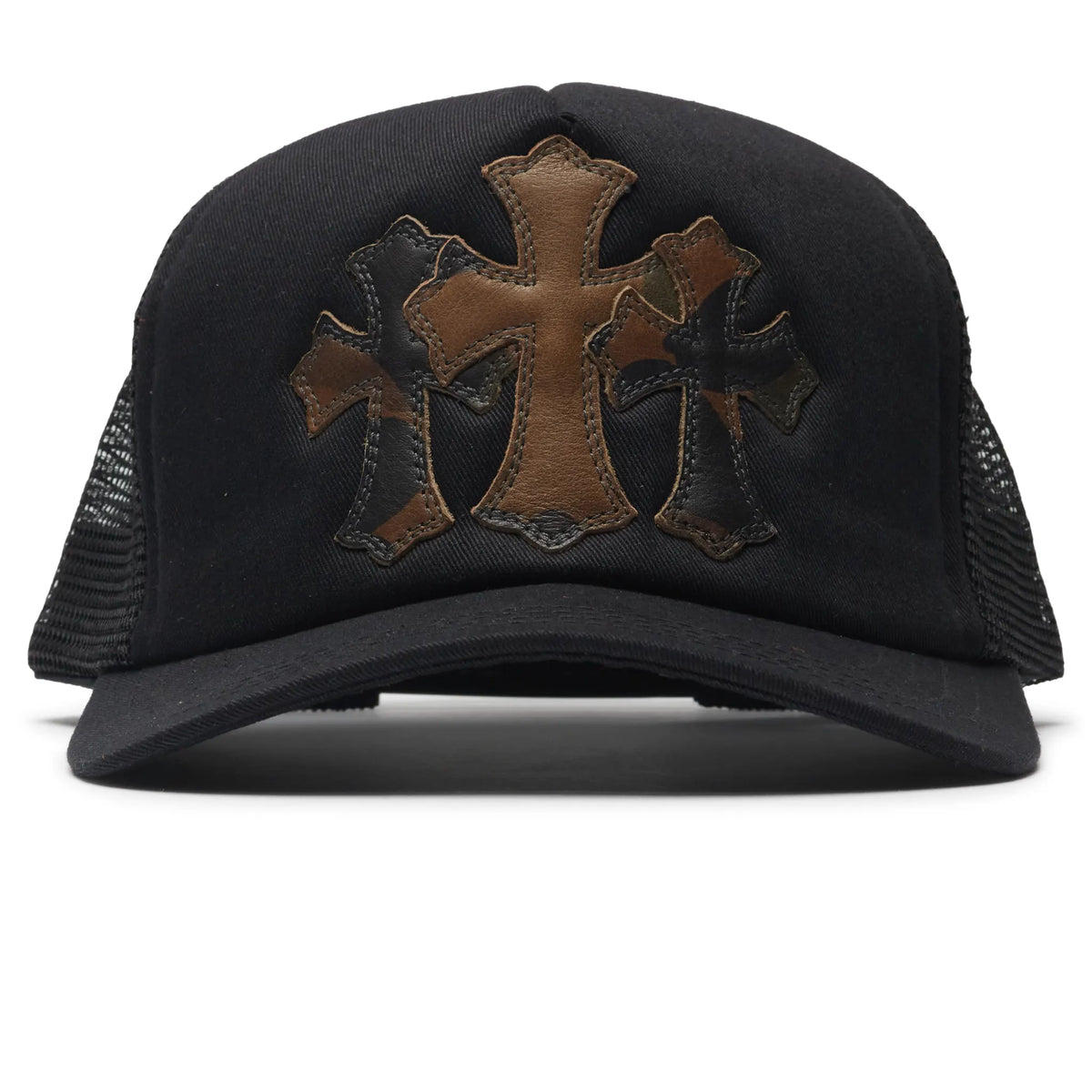 Chrome Hearts Cemetery Camo Black Trucker Cap |
