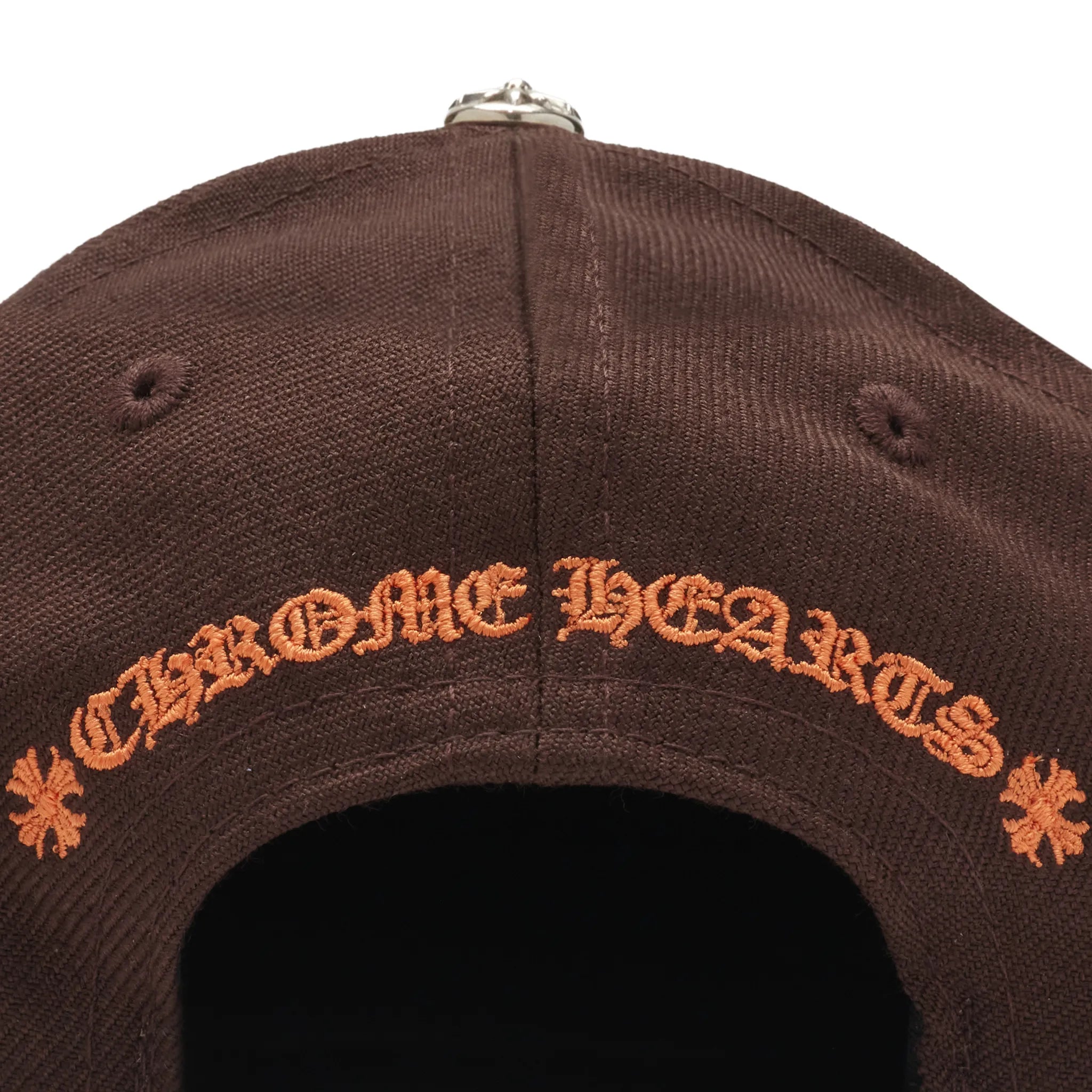 Detailed View of Chrome Hearts CH Brown Baseball Cap 01383 10007CHBHB BROW