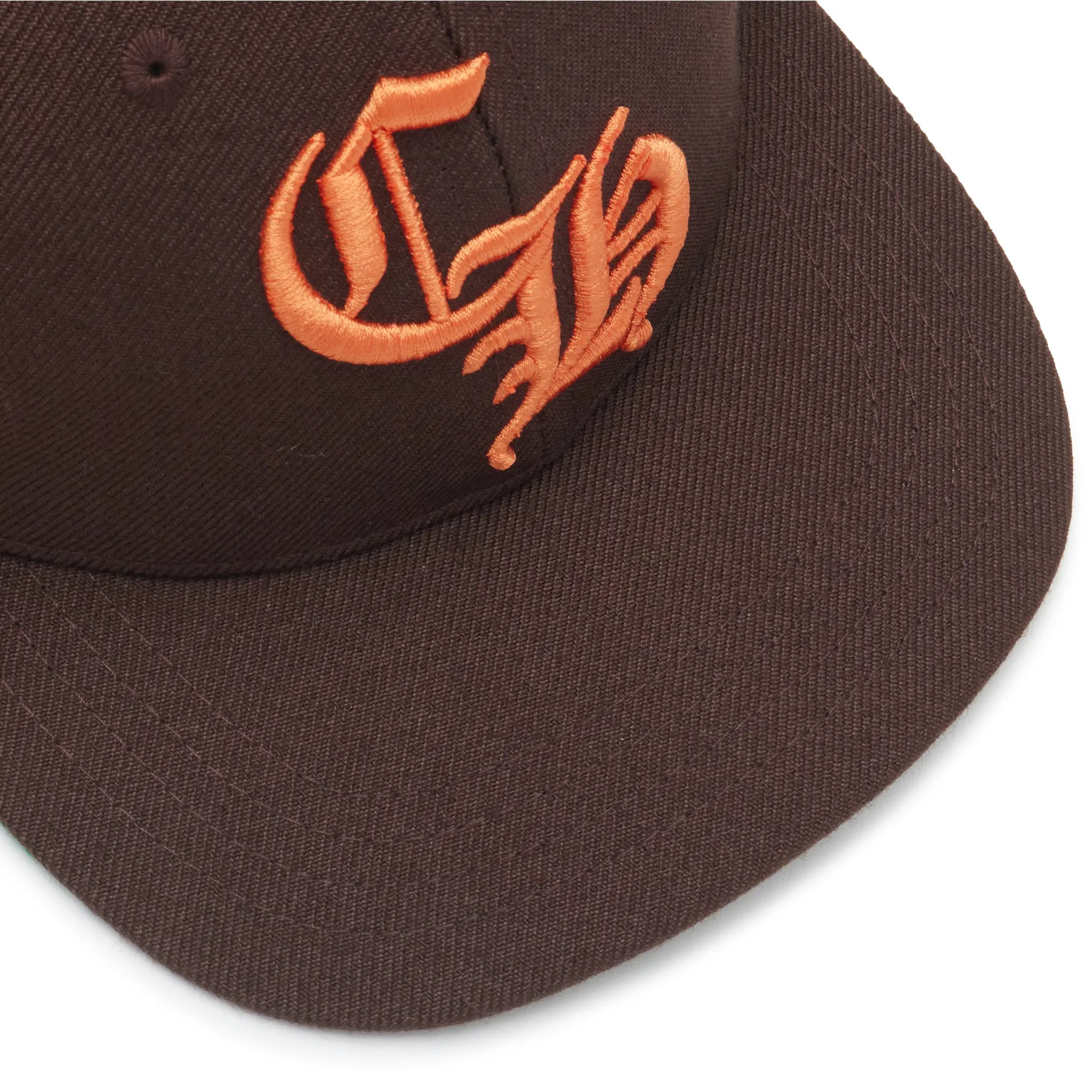 Detailed View of Chrome Hearts CH Brown Baseball Cap 01383 10007CHBHB BROW