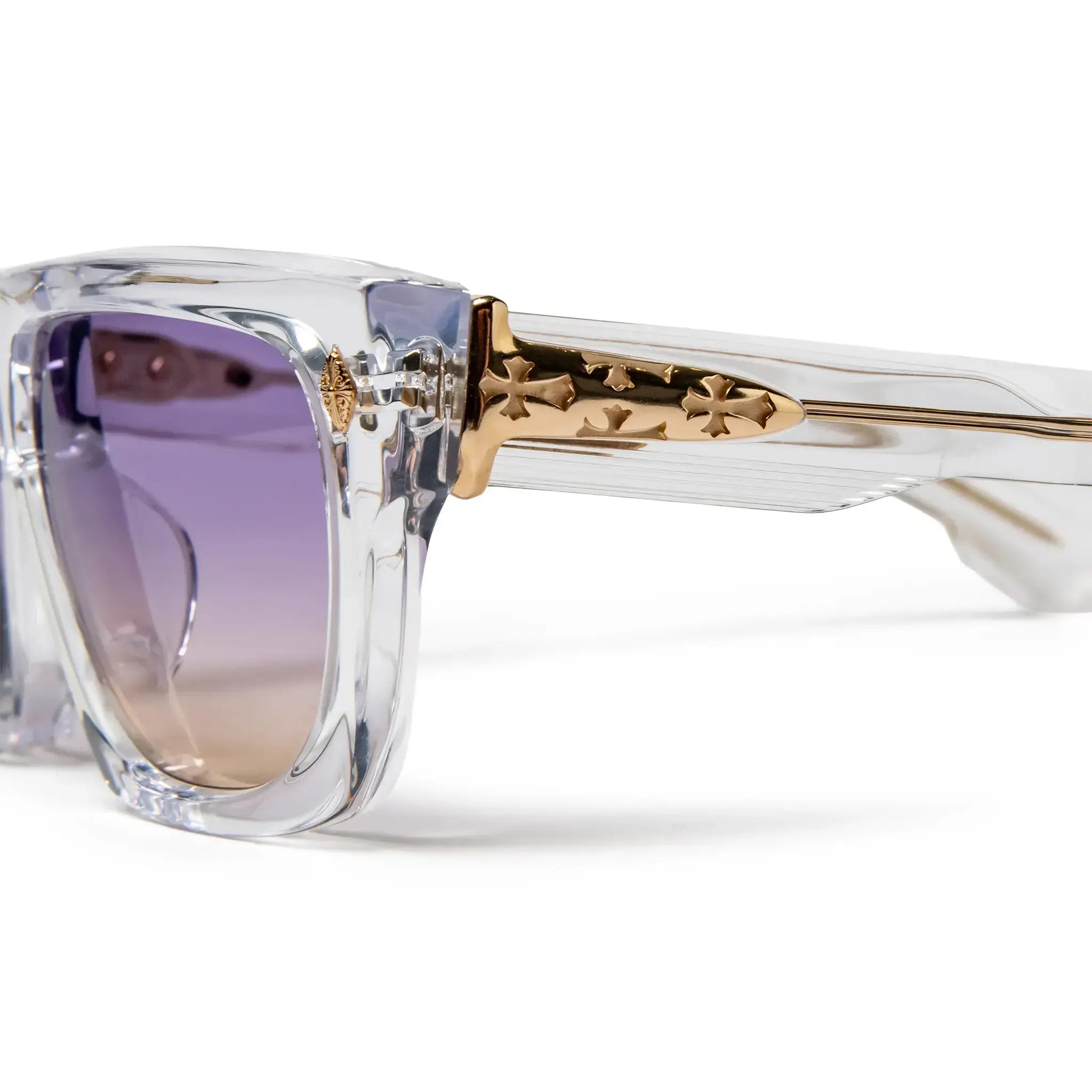 Detailed View of Chrome Hearts Charismadick 6.0 Crystal Sunglasses 199976_CRYS