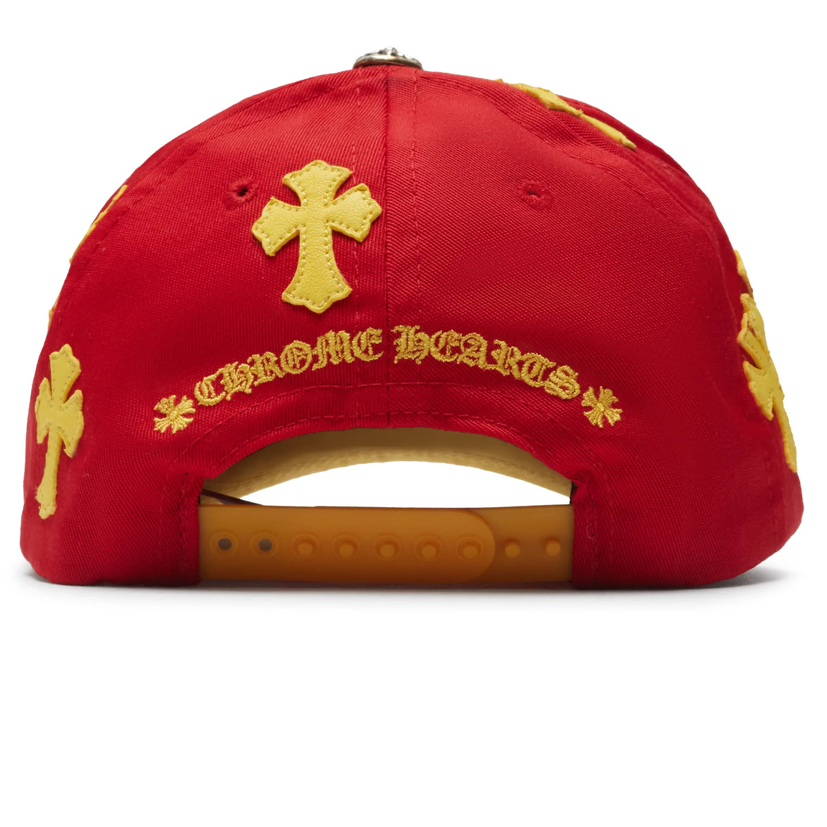 Chrome Hearts Cross Patch Red Yellow Baseball Cap | 1383
